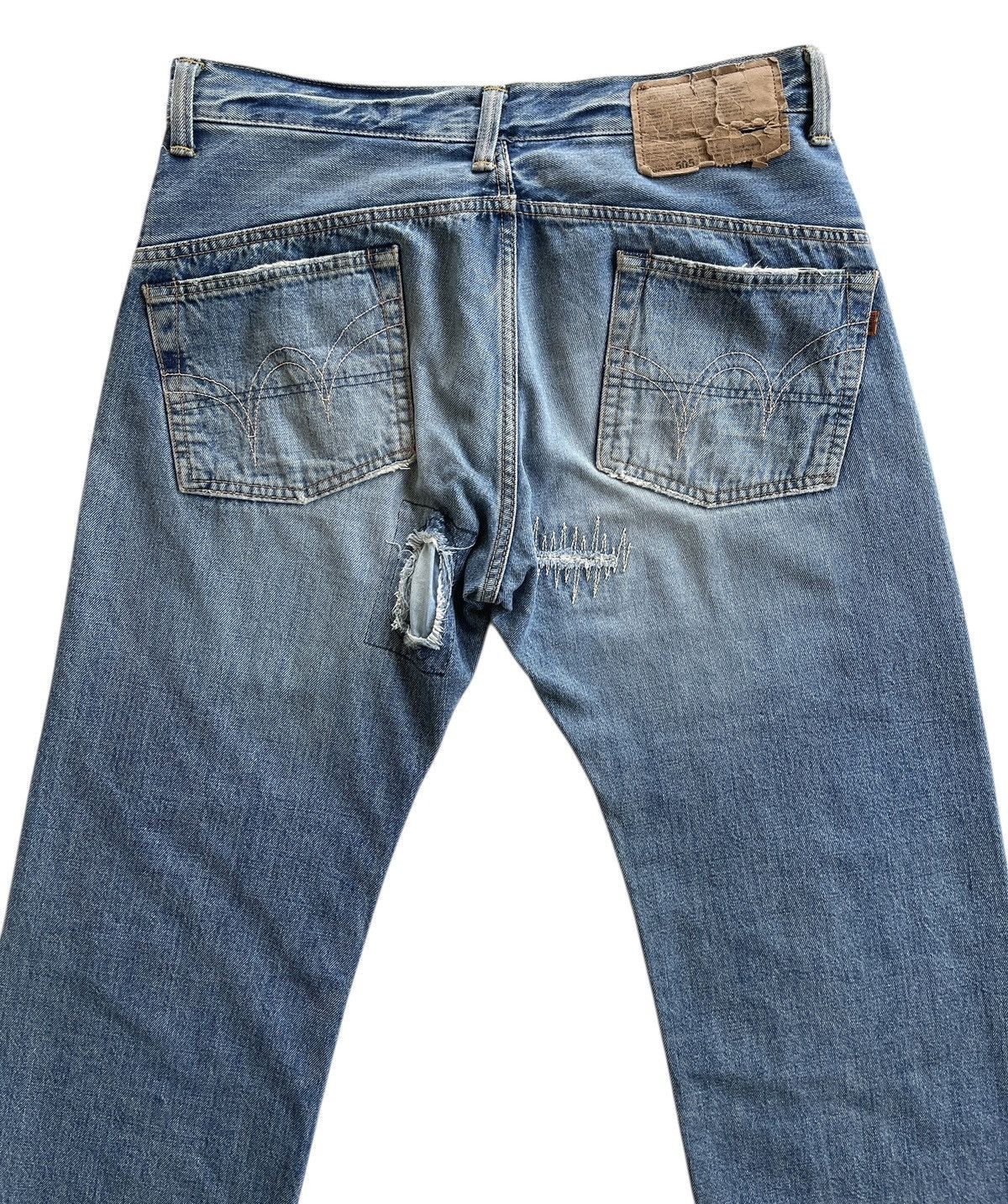 Vintage Vintage Edwin 505 Selvedge Mudwash Anniversary Denim Size US 32 / EU 48 - 8 Thumbnail