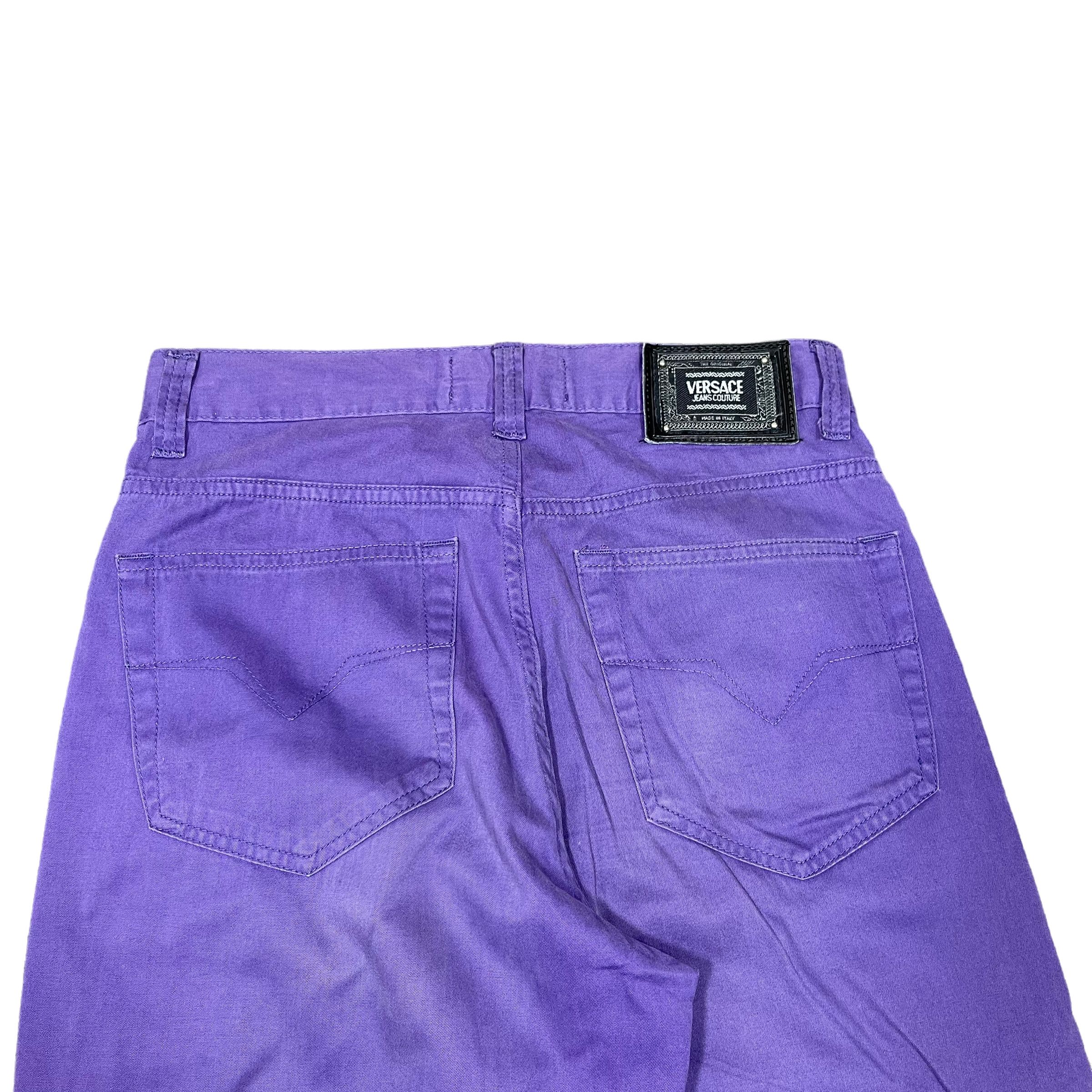 Versace × Versace Jeans Couture Versace Jeans Couture Minimalist Light Purple Pants Size US 28 / EU 44 - 4 Thumbnail