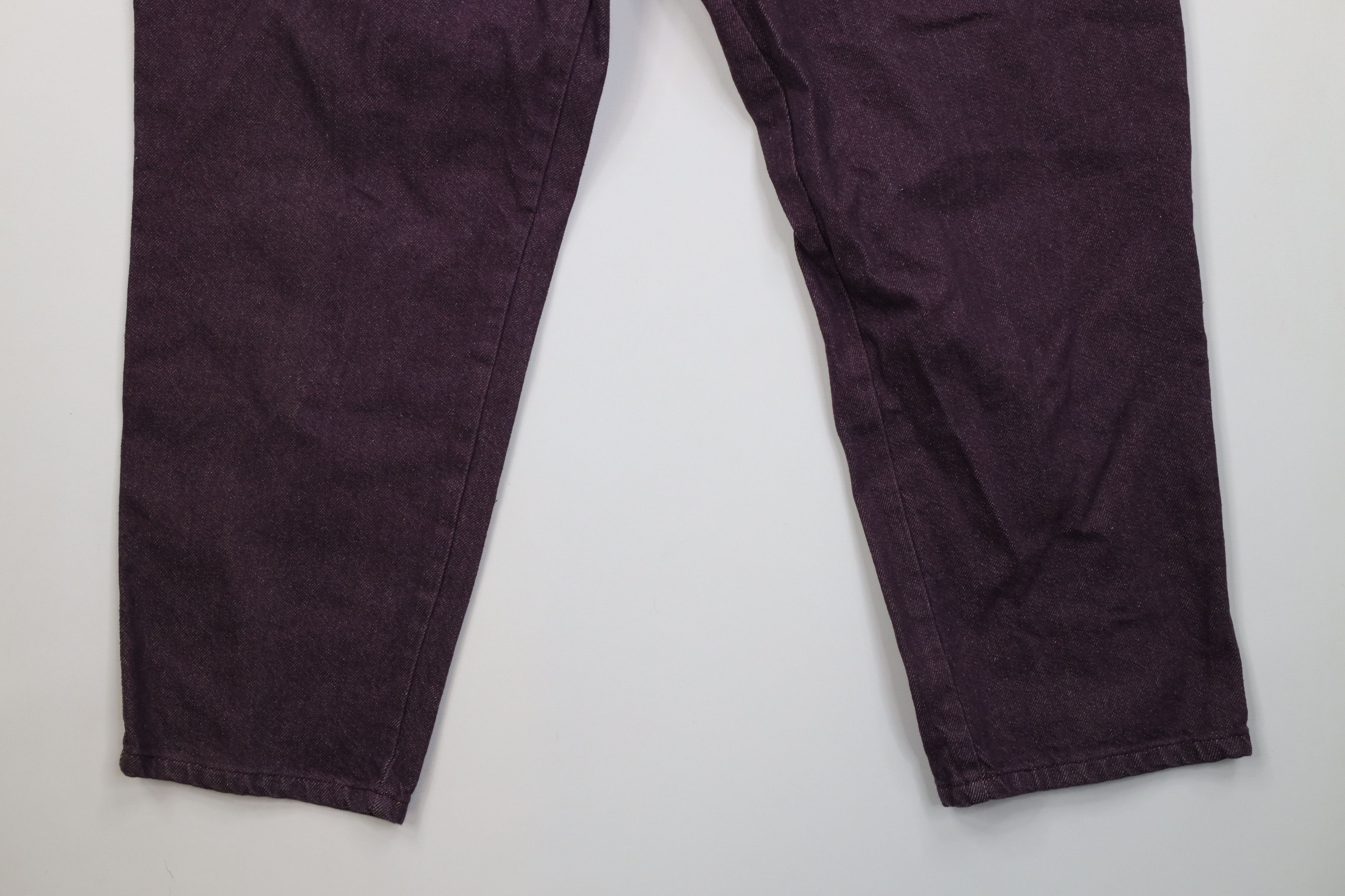 Vintage Deadstock Vintage 90s Streetwear Utility Jeans USA Purple Size 40" / US 18 - 4 Thumbnail