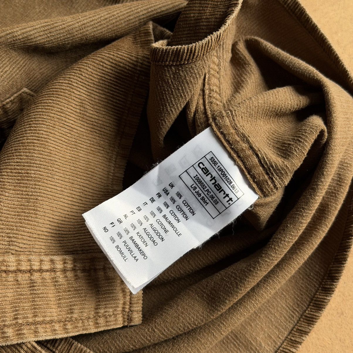 Carhartt Vintage Carhartt Corduroy Job Shirt Jacket Brown Size US XXL / EU 58 / 5 - 9 Thumbnail
