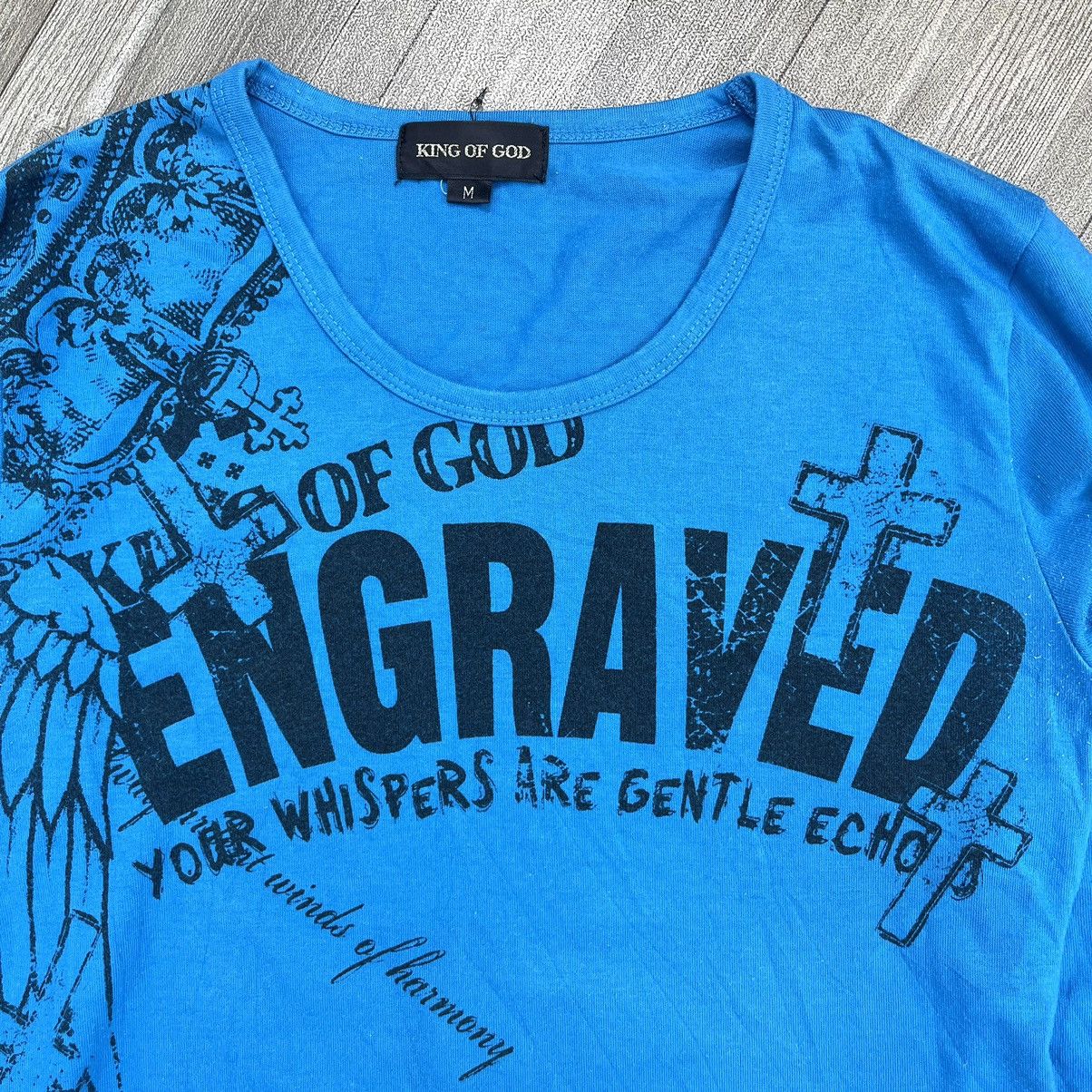 14th Addiction × If Six Was Nine × Japanese Brand King Of God Poem Gothic Grunge Punk Skulls LS Ifsixwasnine Size US L / EU 52-54 / 3 - 13 Thumbnail