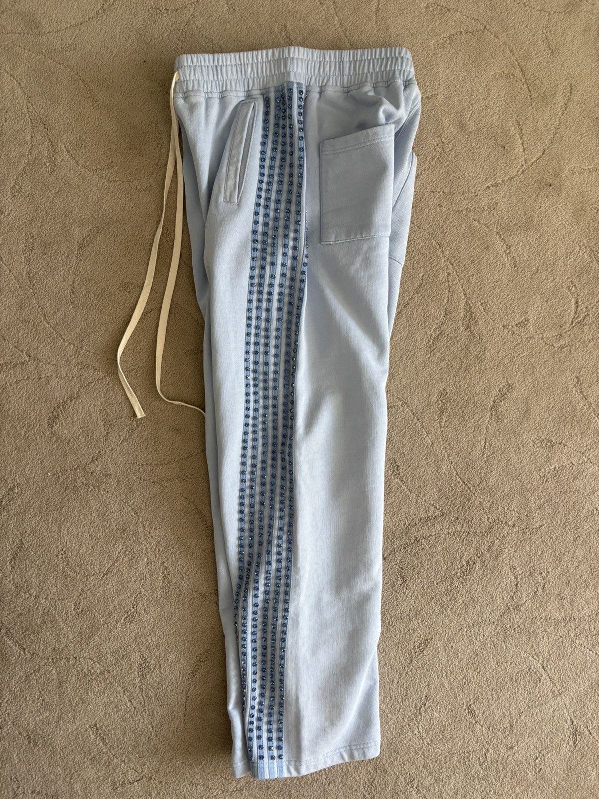 Vale Vale Forever Ice Blue Crystal Sweatpants Size US 30 / EU 46 - 8 Thumbnail