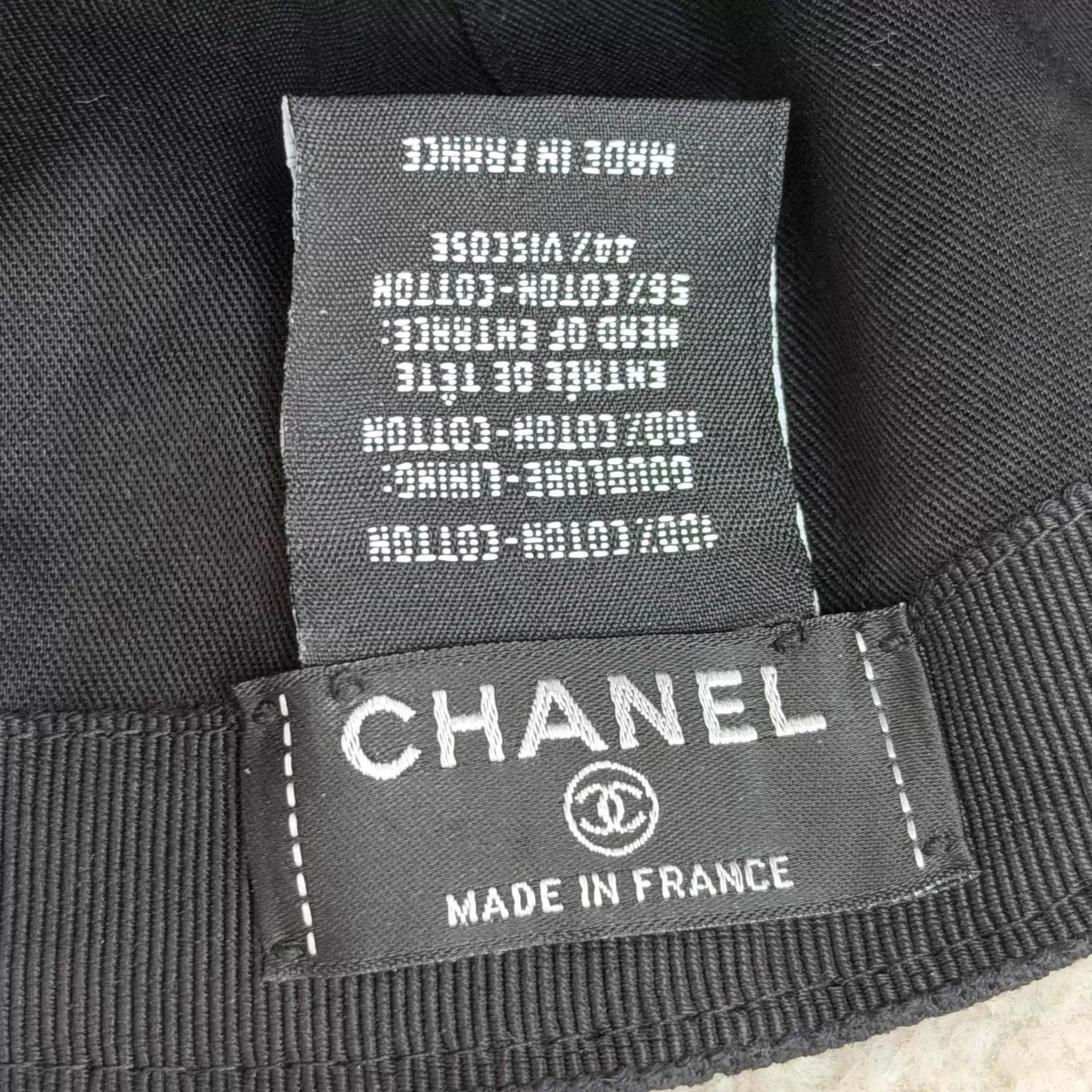 Chanel Chanel 25P Black Embroidered Logo Cap Size ONE SIZE - 7 Thumbnail