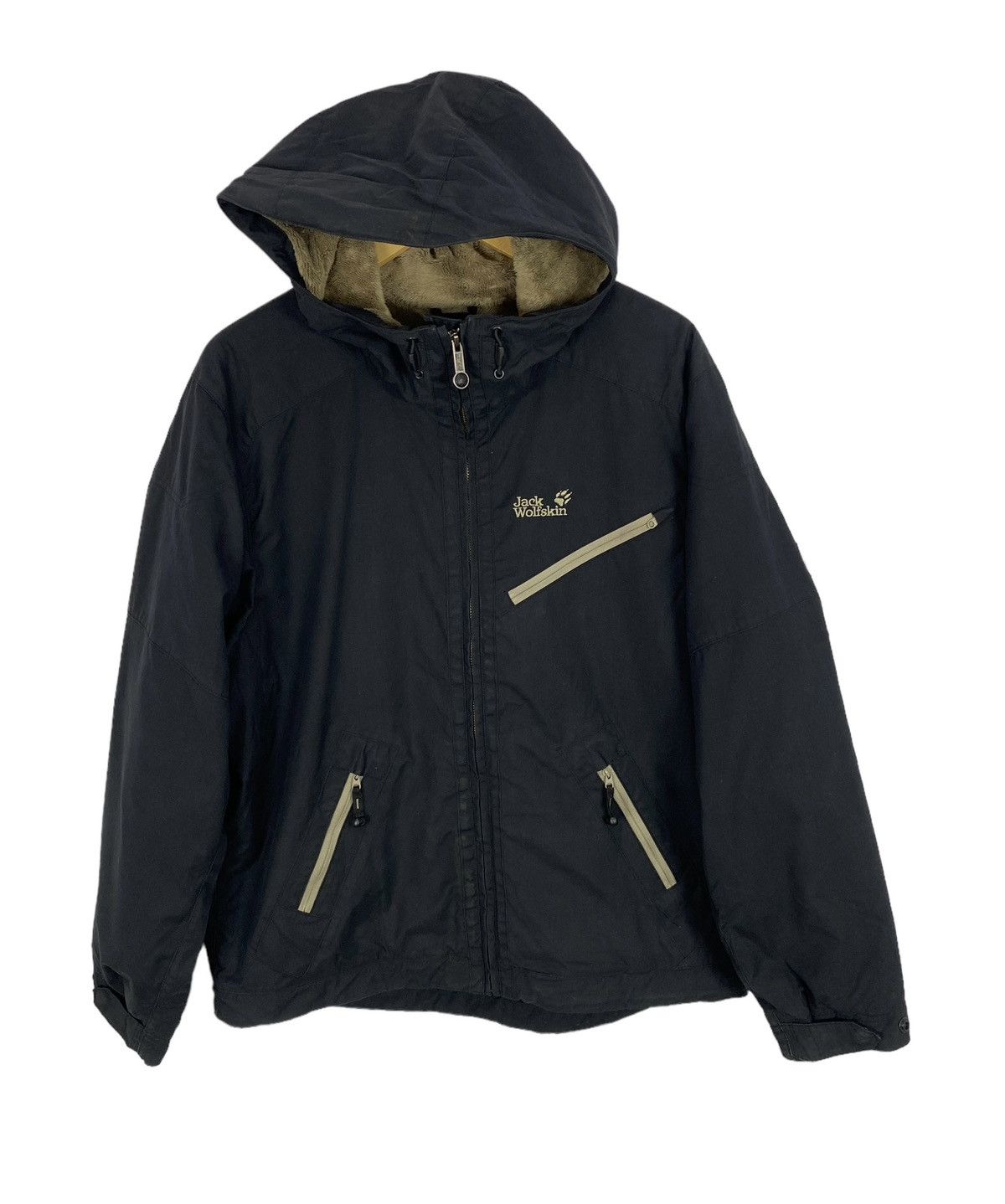 Jack wolfskin fleece inside hoodie jacket