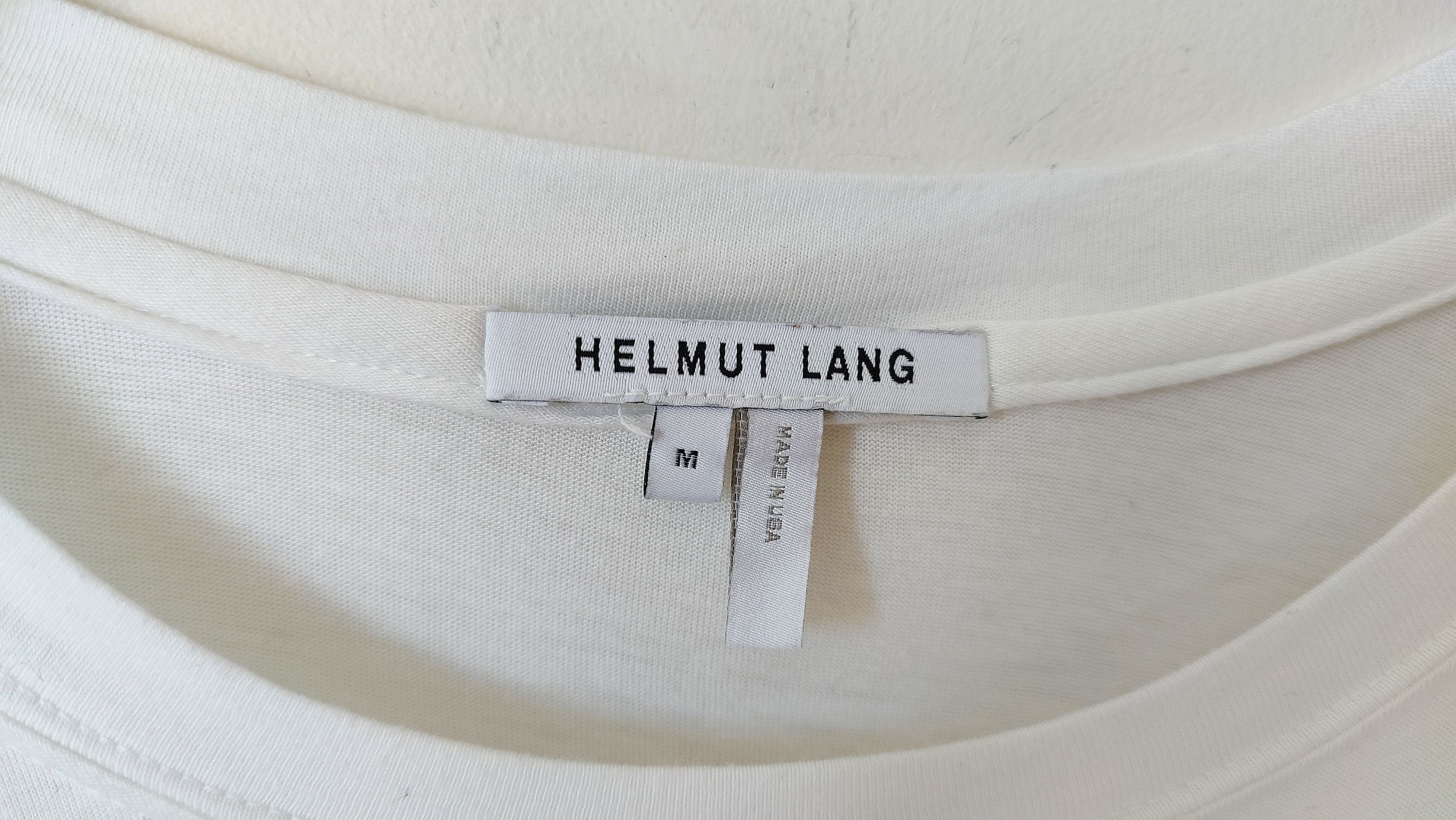 Helmut Lang Helmut Lang Archive Asymetric Black Logo Tshirt Size US M / EU 48-50 / 2 - 4 Thumbnail