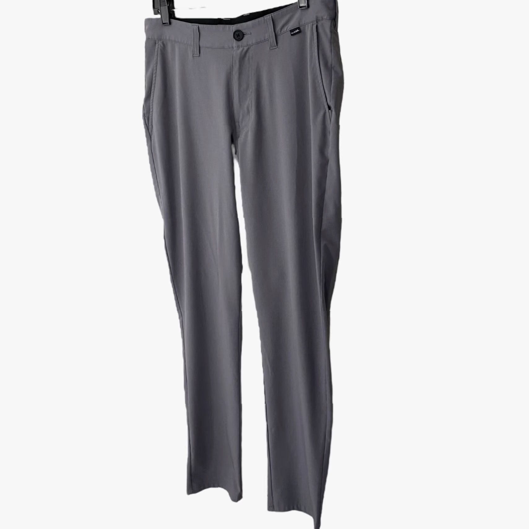 TravisMathew Travis Mathew Performance Chino Pants Gray Men's W30 Straight-Leg Golf Trousers Size US 30 / EU 46 - 2 Thumbnail