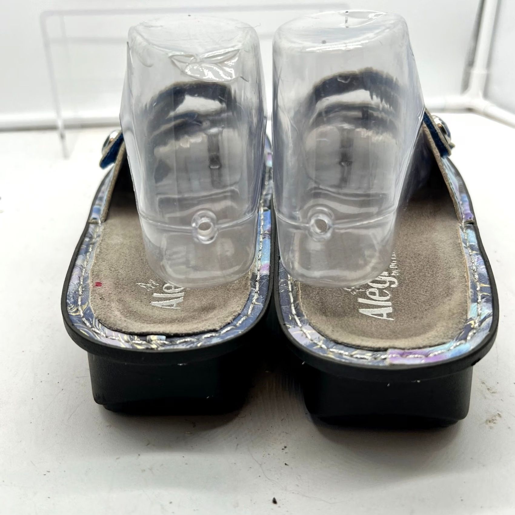Vintage Alegria Slide Womens Blue Sandals Fiona Strap Slides Leather FIO Size US 10 / IT 40 - 5 Thumbnail