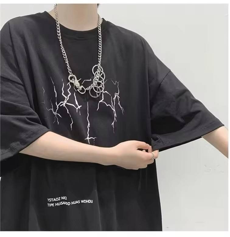 Japanese Brand × Vintage loose t-shirt with zipper print Size US L / EU 52-54 / 3 - 3 Thumbnail