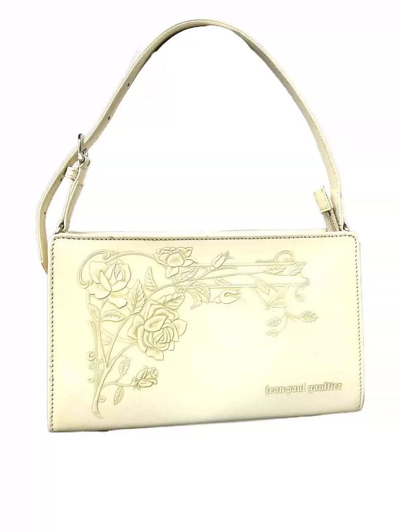 Jean Paul Gaultier Jean Paul Gaultier Light yellow cream gun flower handbag  | Grailed