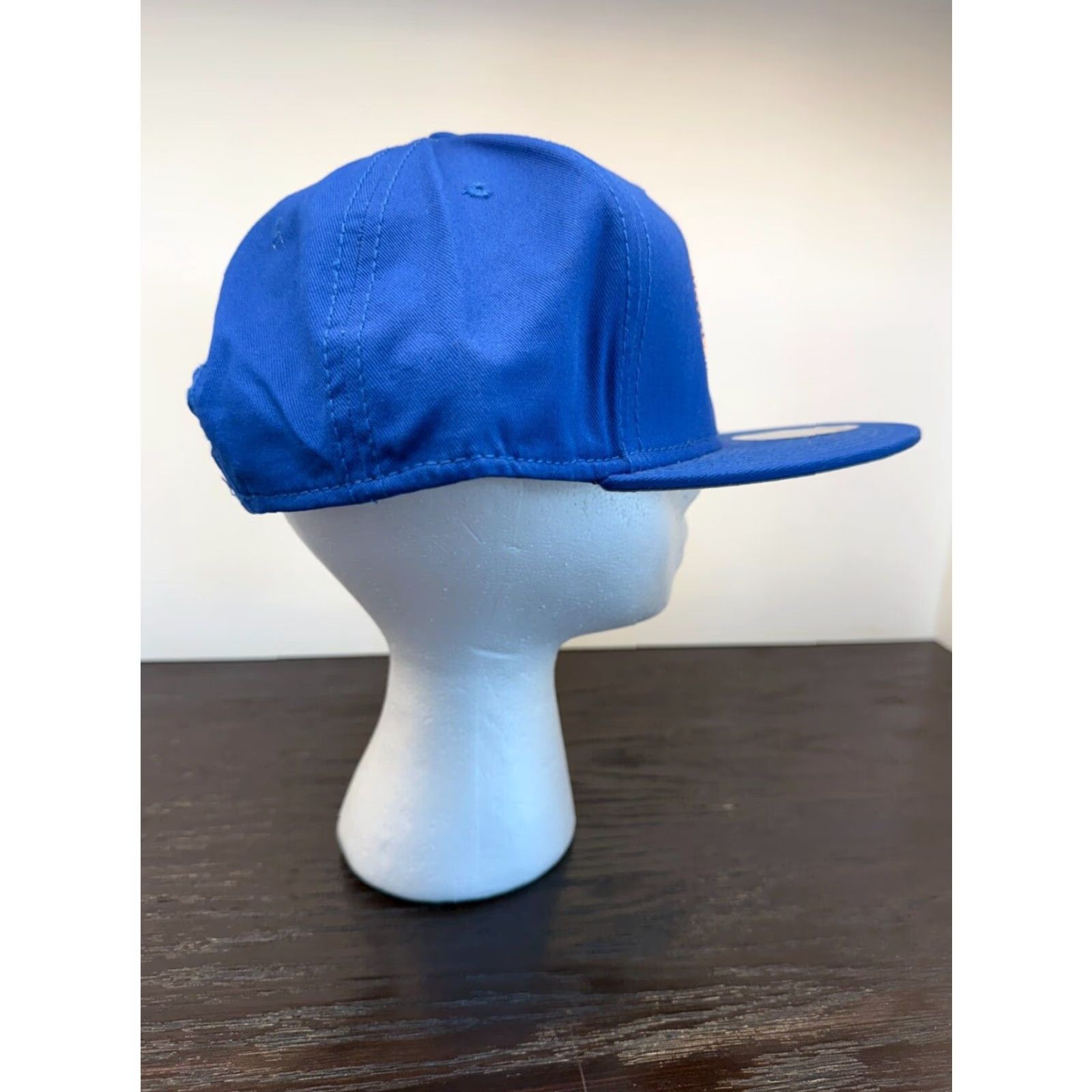 Vintage Otto Katmai Lodge Alaska Snapback Hat Mens One Size Blue Twill Cotton Adjustable Travel Fish Hunt Cap Mens Size ONE SIZE - 3 Thumbnail