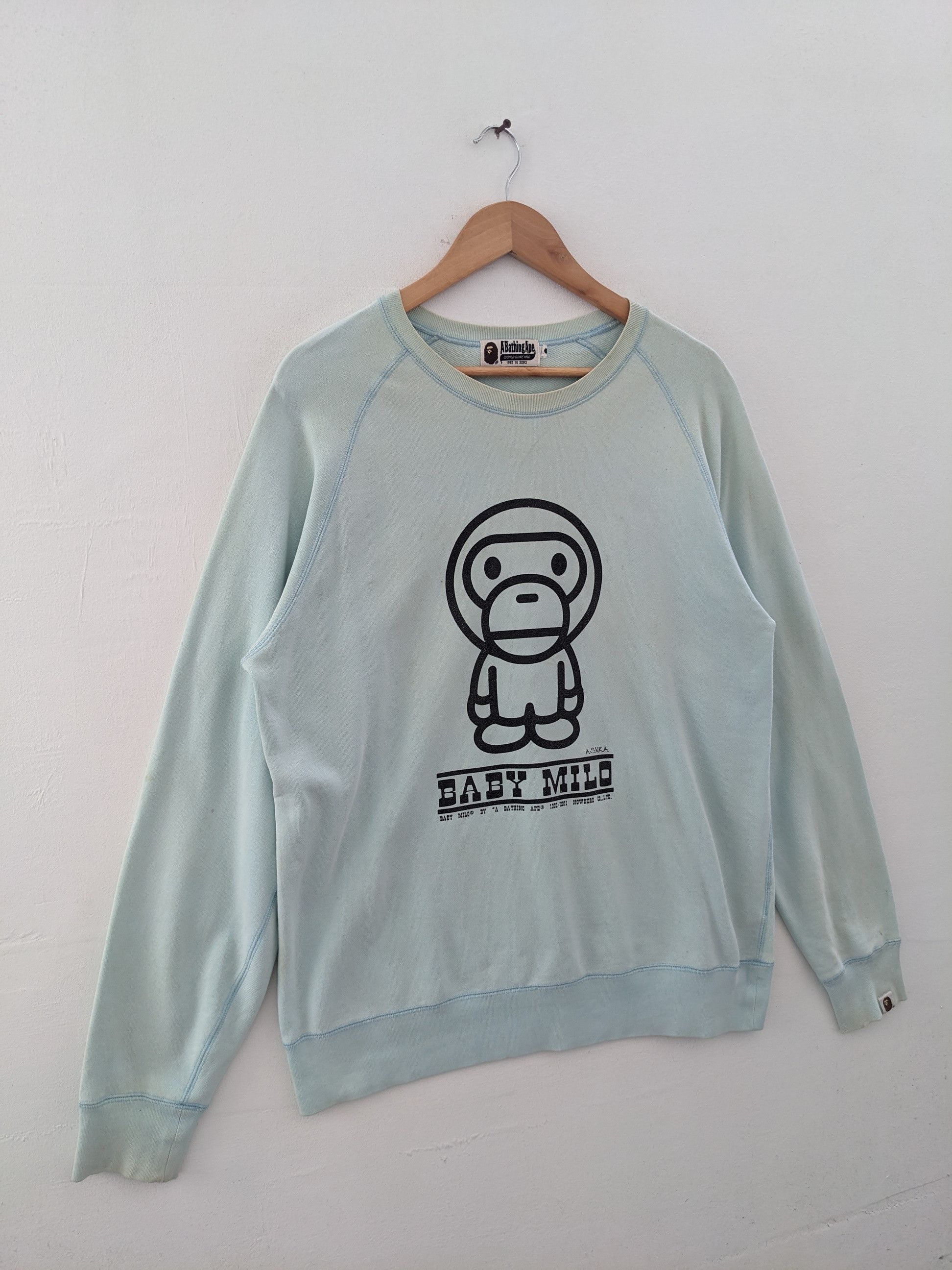 Bape Baby Milo Crewneck Size US XL / EU 56 / 4 - 3 Thumbnail