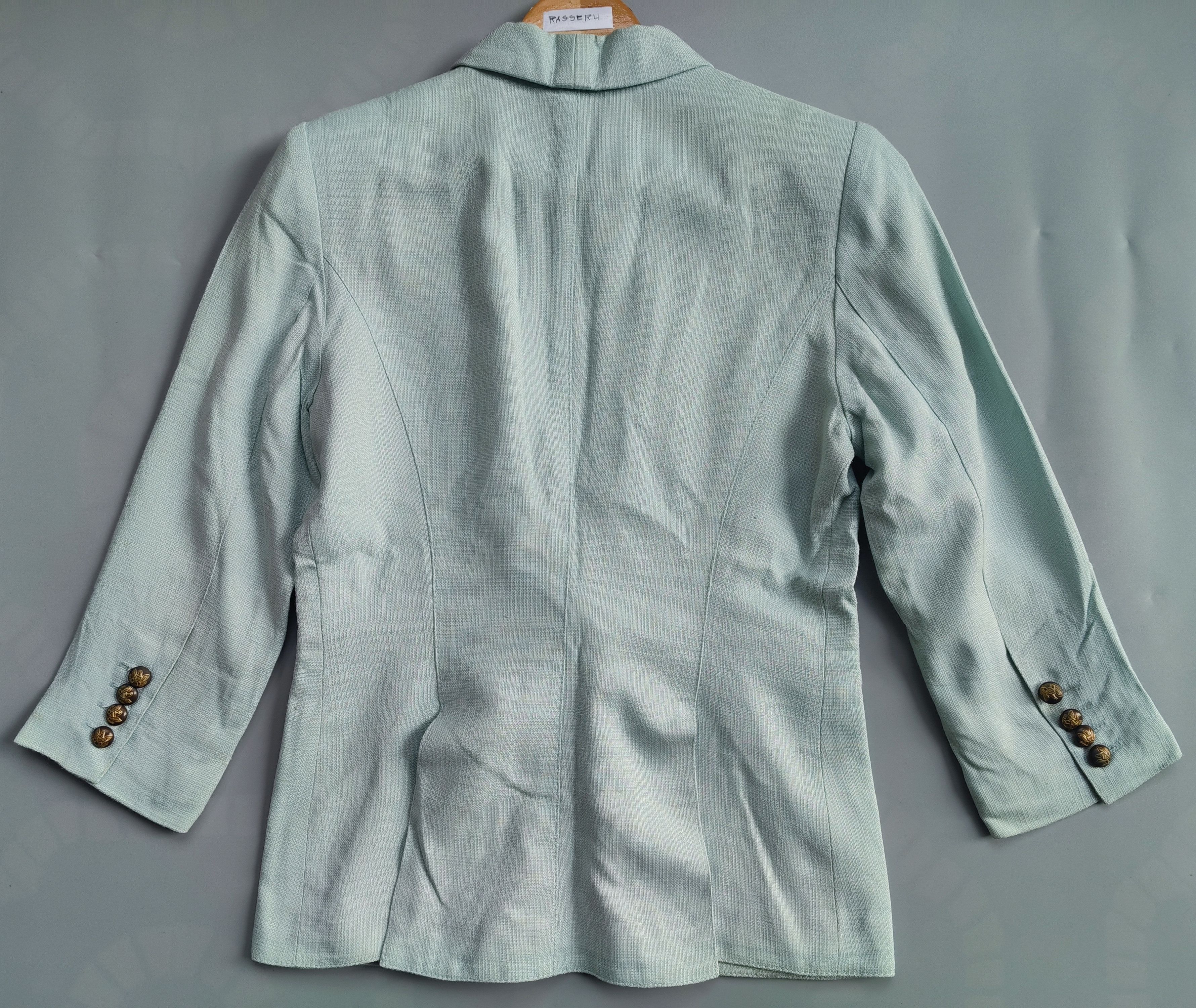 SMYTHE Smythe Women's Size 8 Petite Jacket Blazer Coat Light Green Size M / US 6-8 / IT 42-44 - 2 Thumbnail