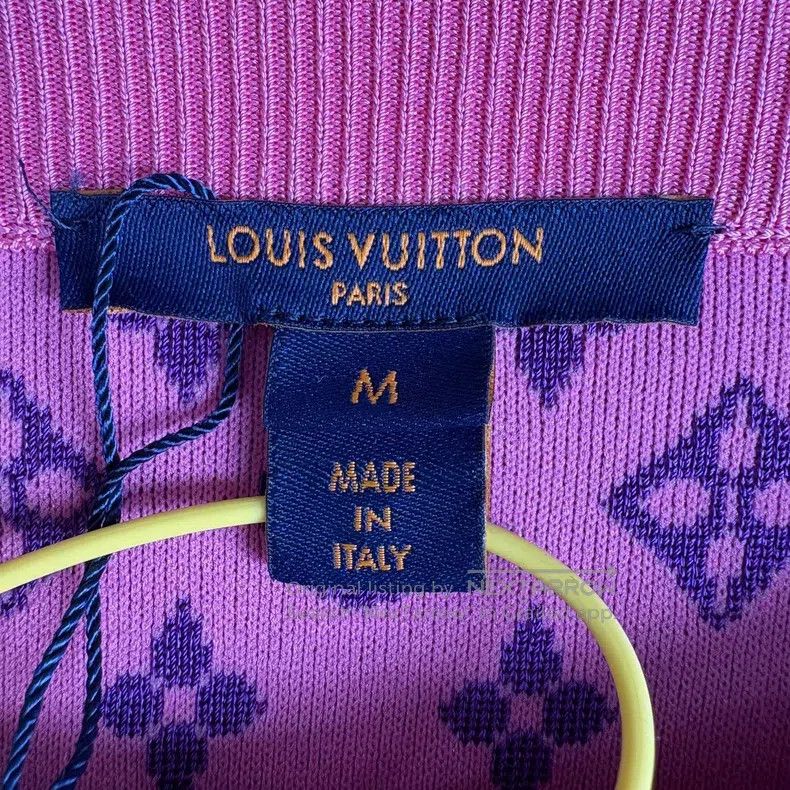 Louis Vuitton Louis Vuitton size m Mulberry silk purple blend printed str Size 24" / US 00 / IT 34 - 3 Thumbnail