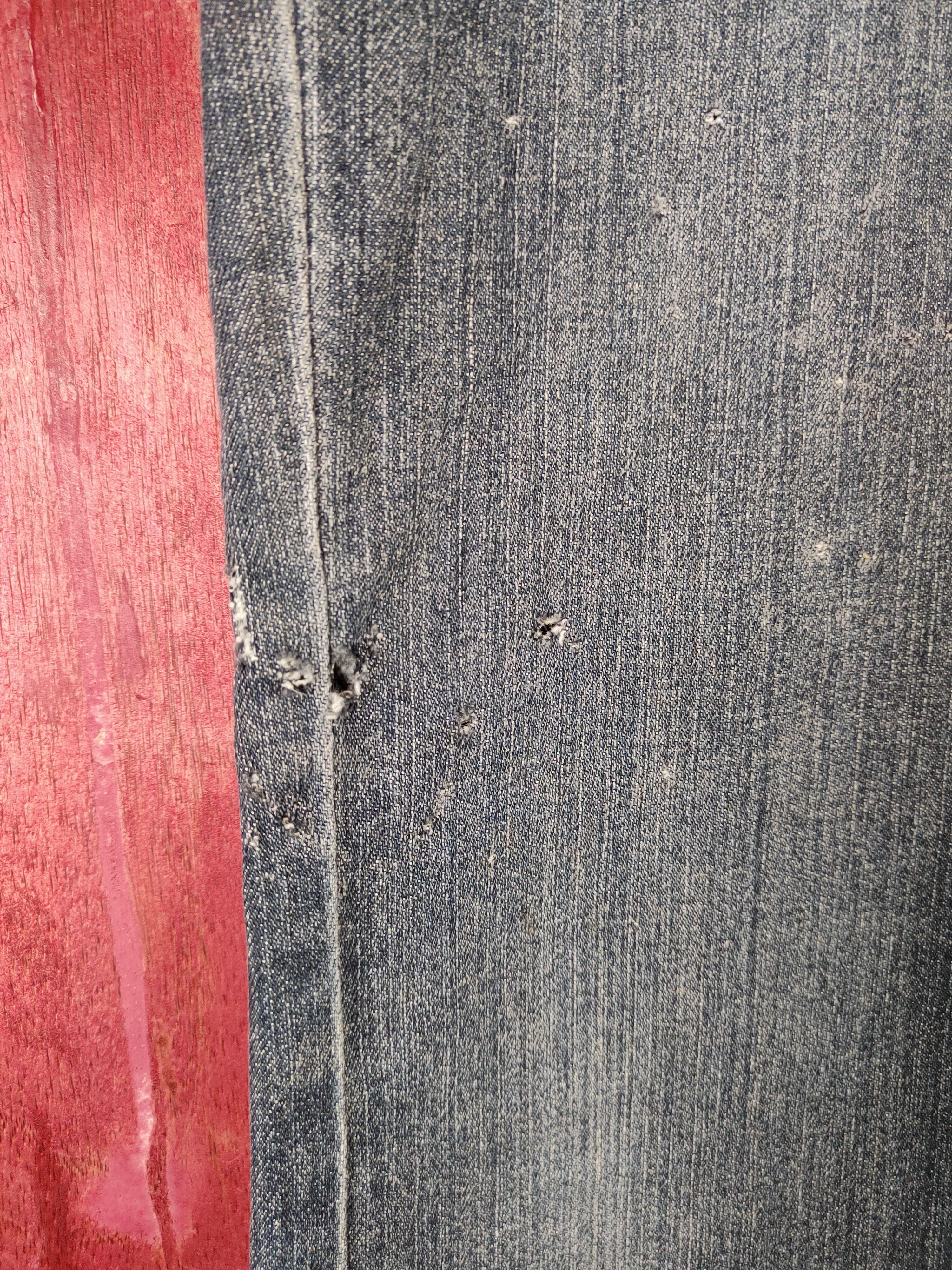 Japanese Brand Japanese Brand Dark Blue Distressed Ripped Jeans #S2127 Size 30" / US 8 / IT 44 - 3 Thumbnail