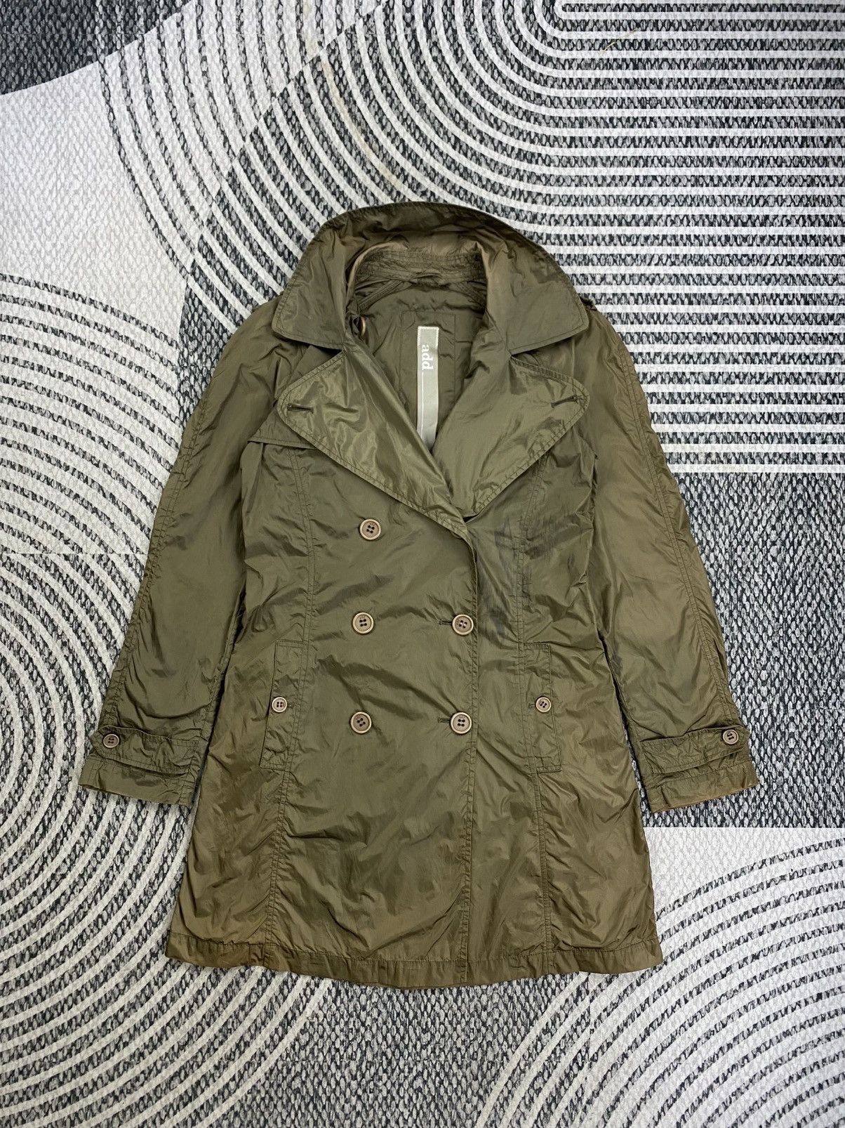 Add Vintage Add Army Green Lightweight Trench Coat Jacket Size US S / EU 44-46 / 1 - 3 Thumbnail