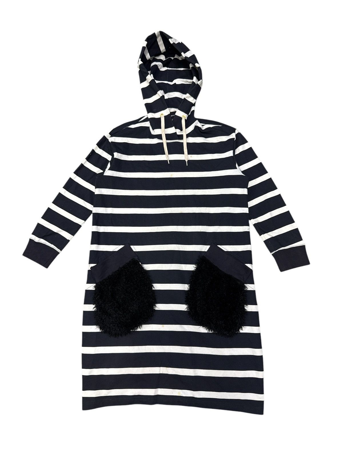 Issey Miyake × mercibeaucoup MERCI EAUCOUP ISSEY MIYAKE FAUX FUR POCKETS STRIPED HOODIE Size US M / EU 48-50 / 2 - 1 Thumbnail