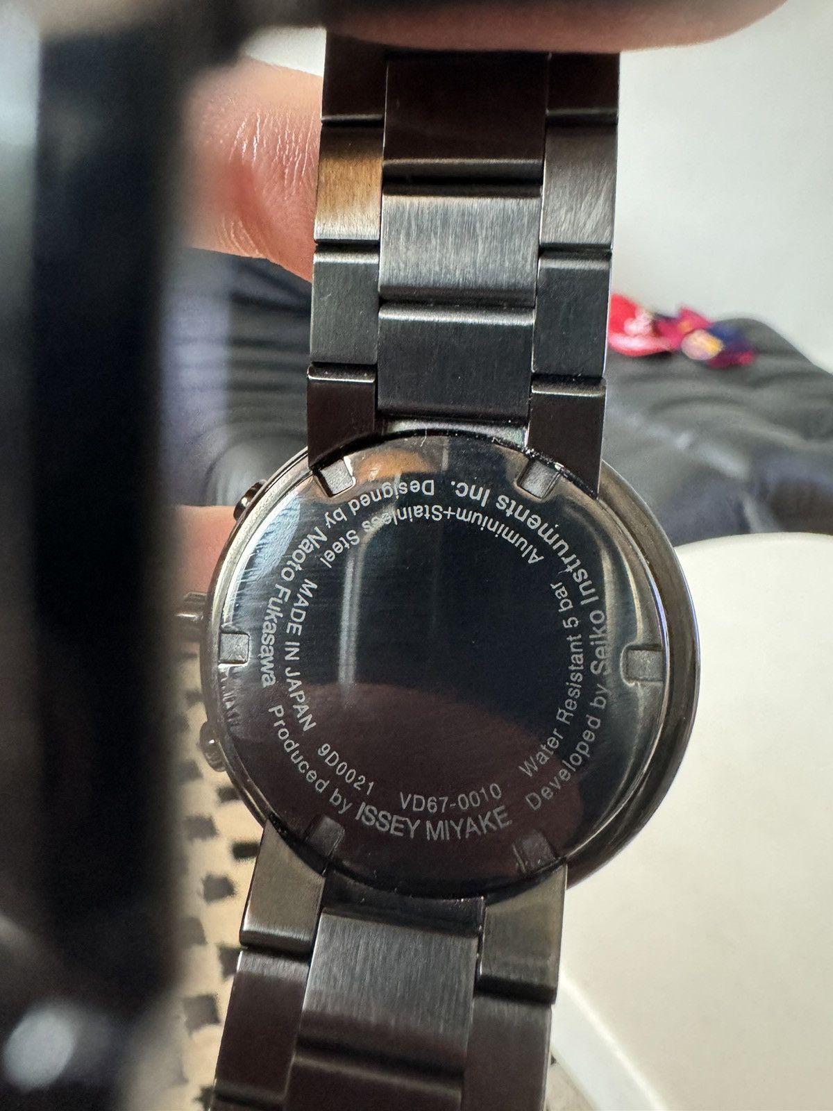 Issey Miyake 1990's Issey Miyake Seiko Black Watch Japanese Rare Designer Size ONE SIZE - 3 Thumbnail