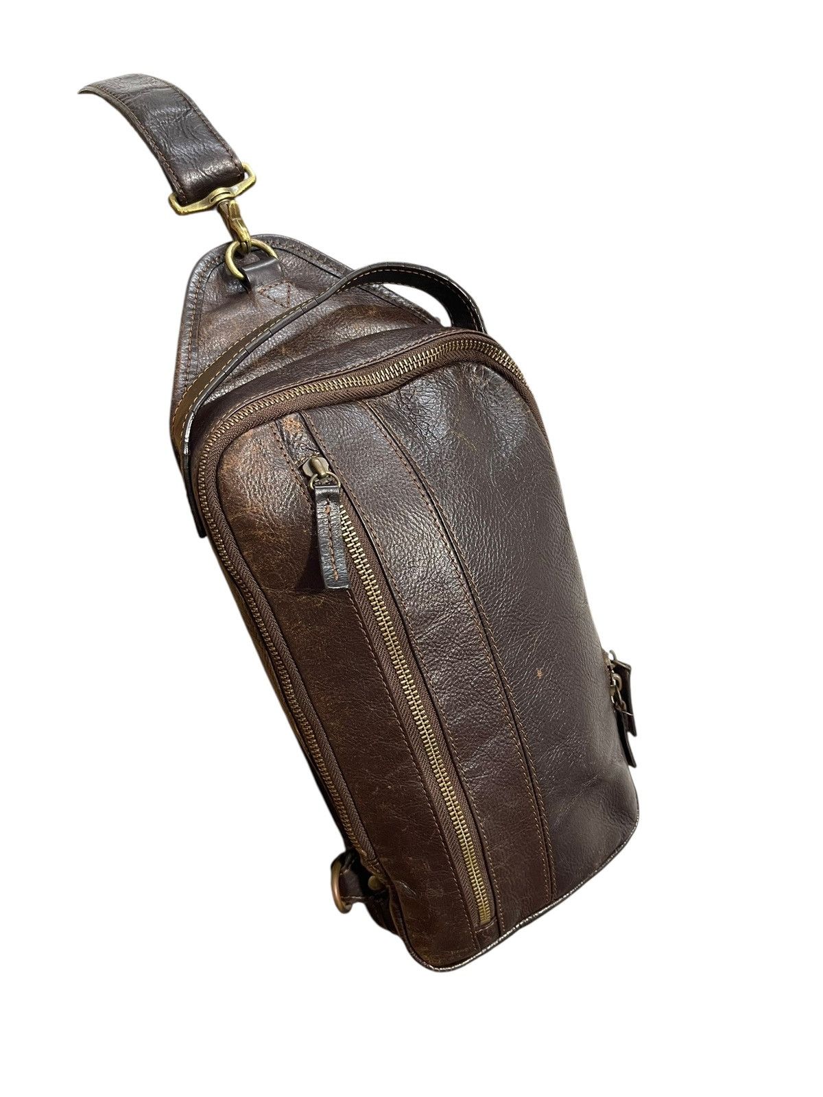 Genuine Leather Full Leather Chelica Cross Body Bag 6🟩 Size ONE SIZE - 4 Thumbnail