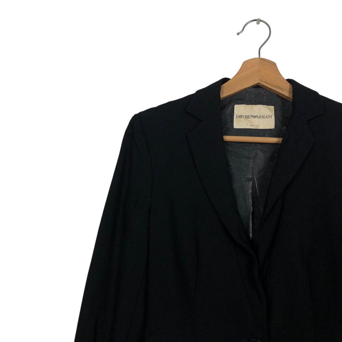 Emporio Armani 📌Vintage Cropped Biker Jacket Emprio Armani Made in Italy Size US M / EU 48-50 / 2 - 8 Thumbnail