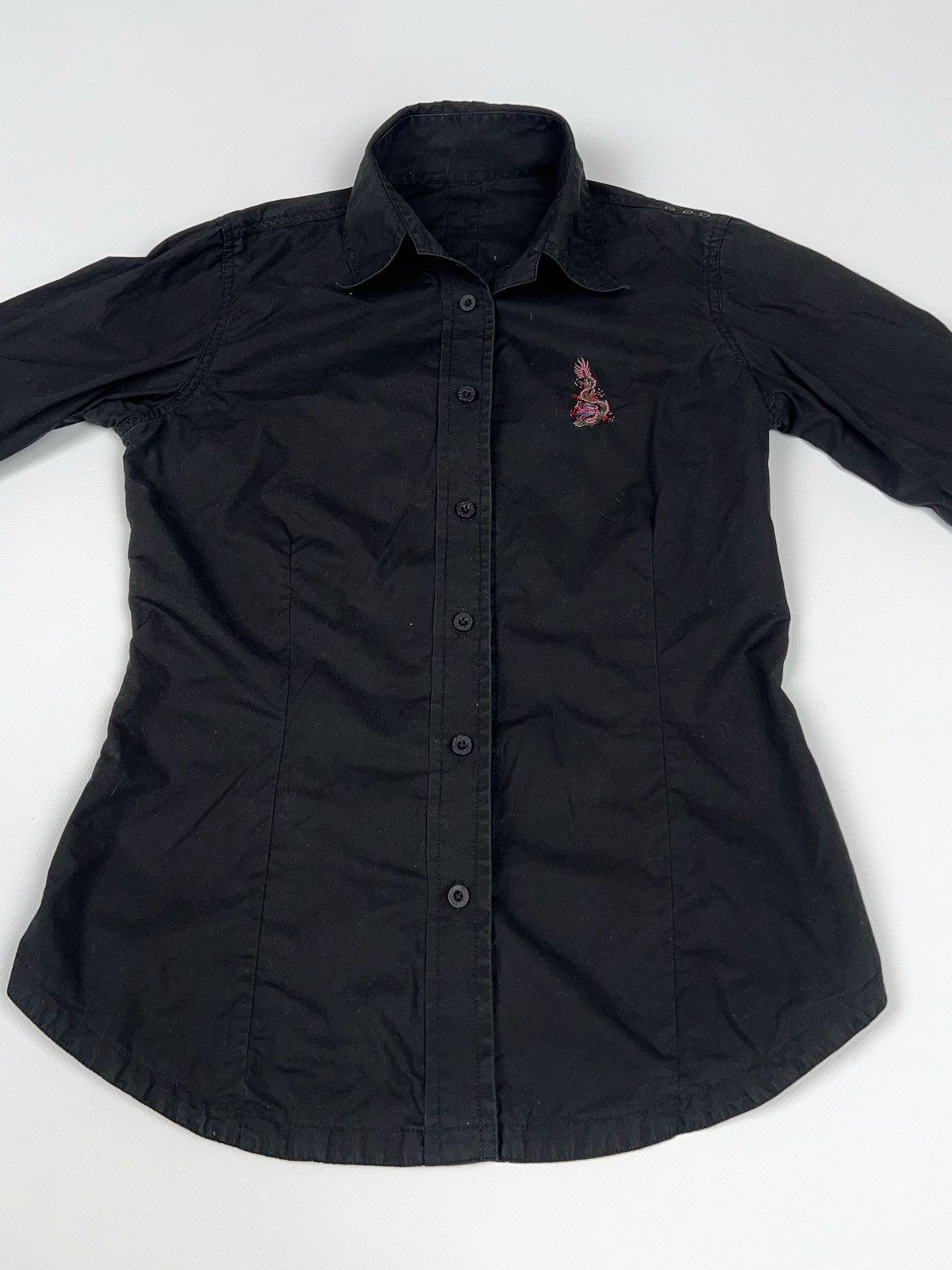 Maharishi Maharishi Black Zyar Shirt Dragon Short Sleeve Size M / US 6-8 / IT 42-44 - 7 Thumbnail