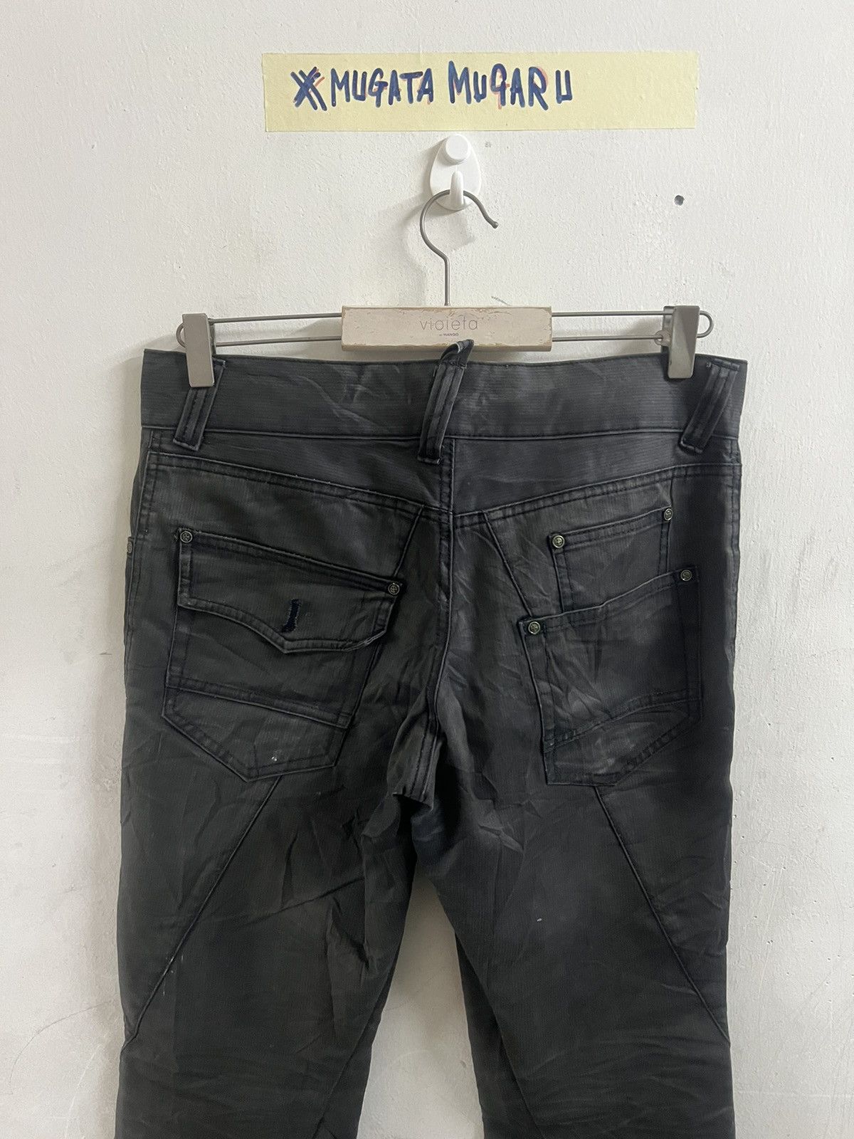Designer × Japanese Brand BLACK FADED MK MICHEL KLIEN HOMME COTTON PANT Size US 32 / EU 48 - 8 Thumbnail