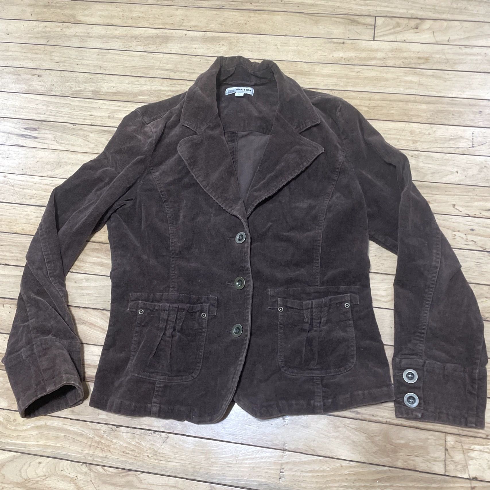 Vintage VINTAGE Ambition 90s Y2k Streetwear Corduroy Jacket Women L Brown Western Pockets Size L / US 10 / IT 46 - 3 Thumbnail