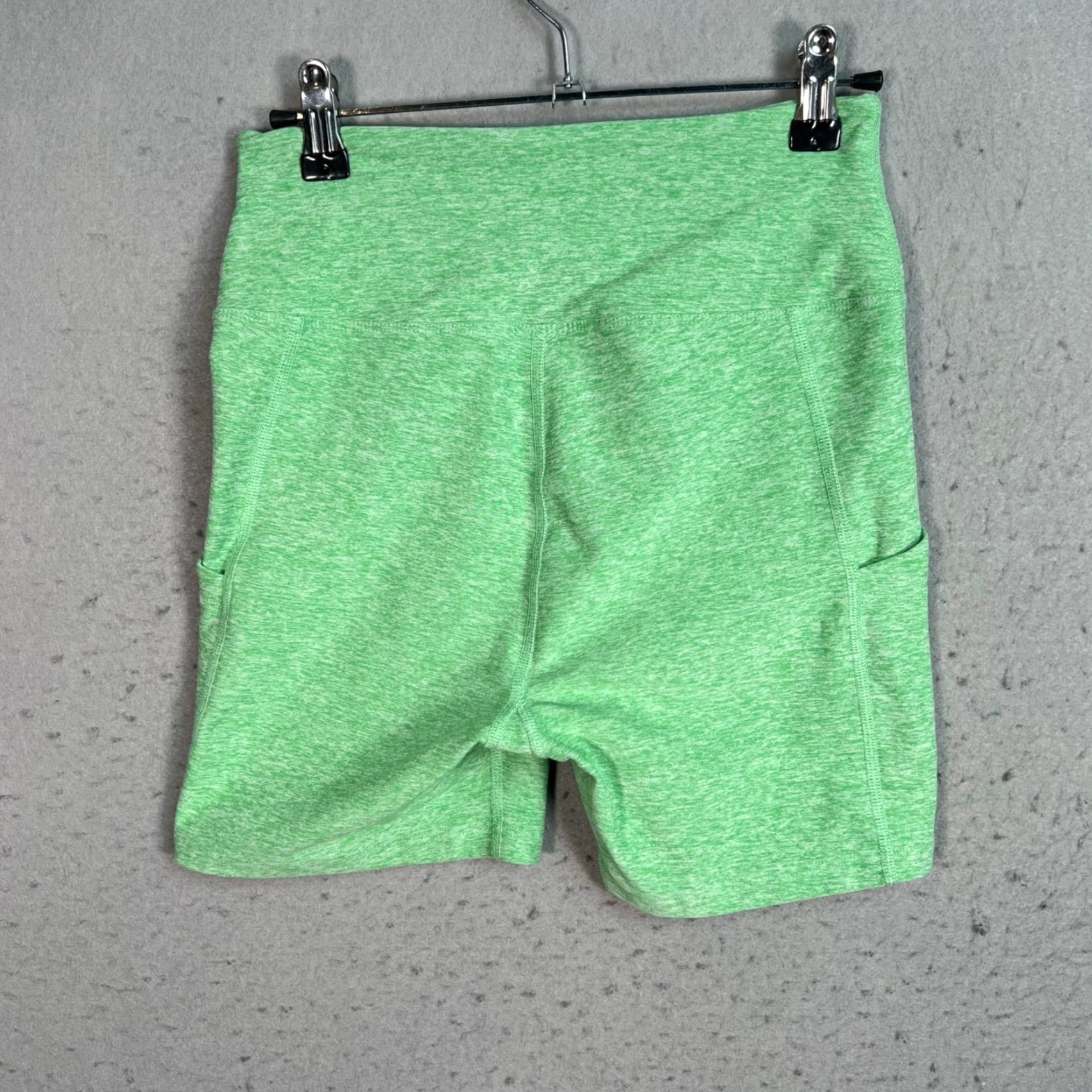 Vintage Year Of Ours Green Heathered Womens Biker Shorts Size Medium Size 32" / US 10 / IT 46 - 2 Thumbnail