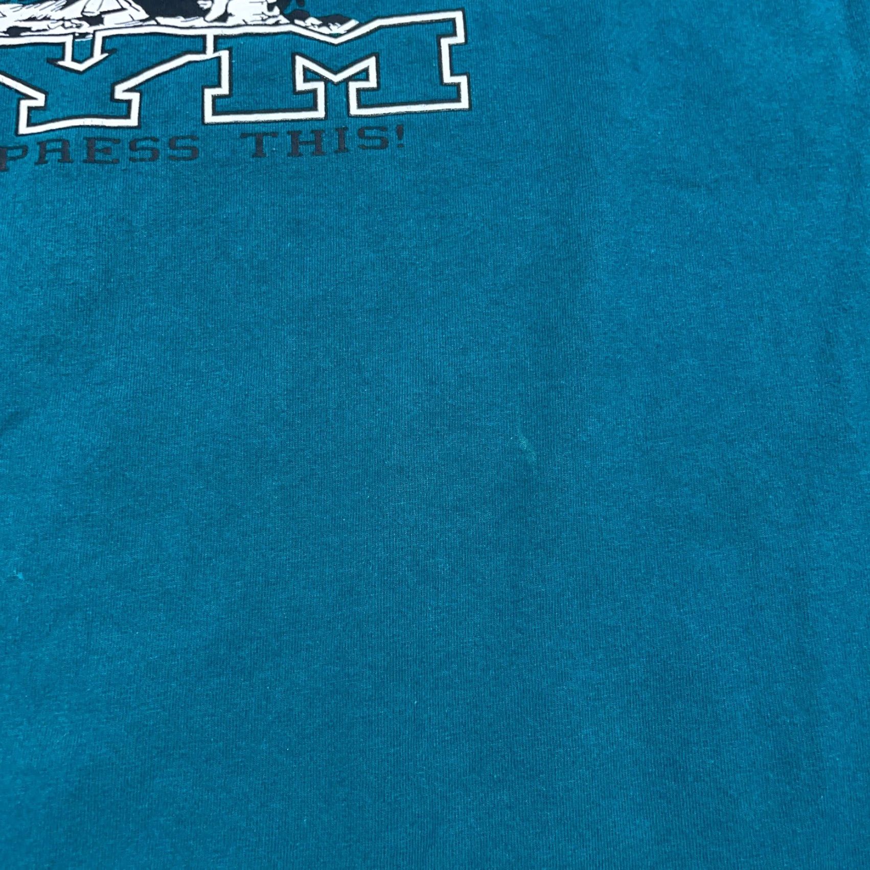 Vintage VINTAGE Jesus Shirt Men 4XL Green Logo Graphic Print T-Shirt Retro 90s Grunge Christ God Church Fat Factory unknown? Size US XXL / EU 58 / 5 - 4 Thumbnail