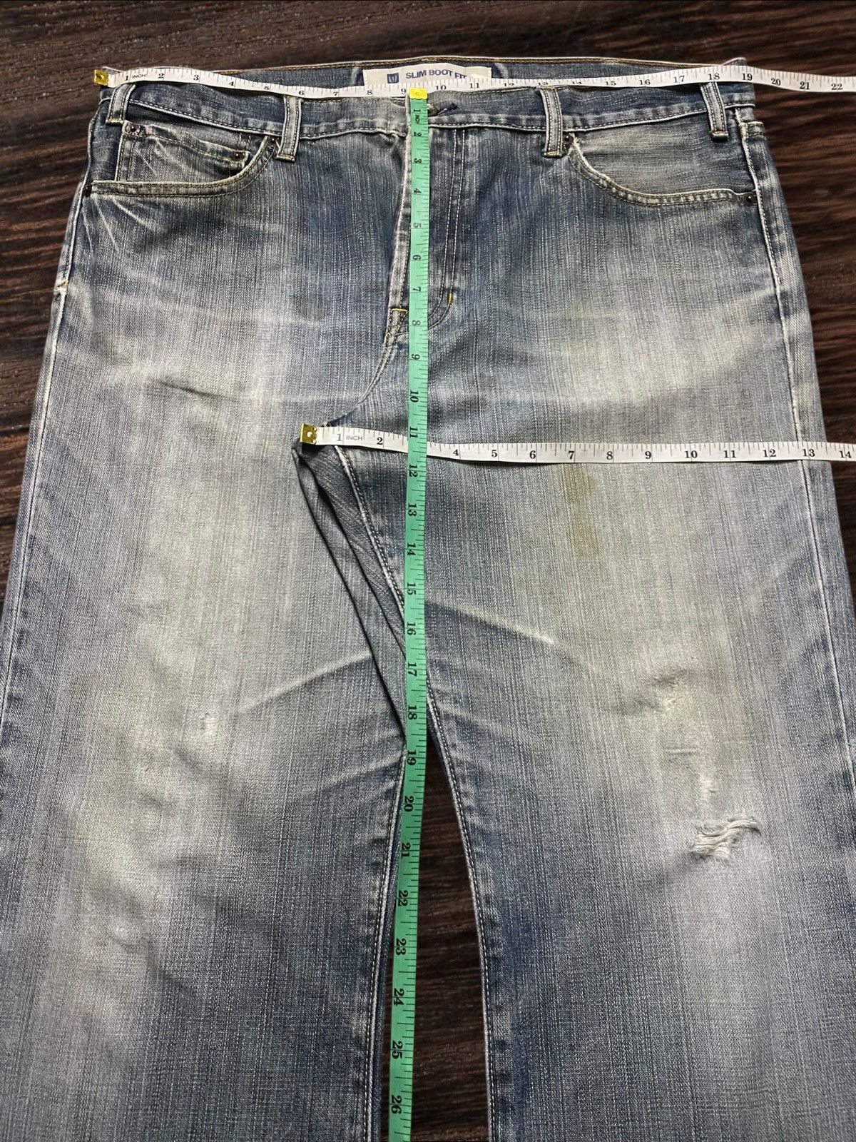 Gap Vintage Gap Francisco Distressed Slim Boot Cut Fit Jeans Size US 38 / EU 54 - 14 Thumbnail