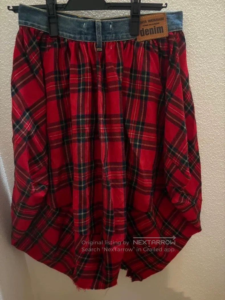Comme des Garcons Comme des Garcons size S Red Vintage Plaid Patch Skirt Size 25" / US 0 / IT 36 - 3 Thumbnail