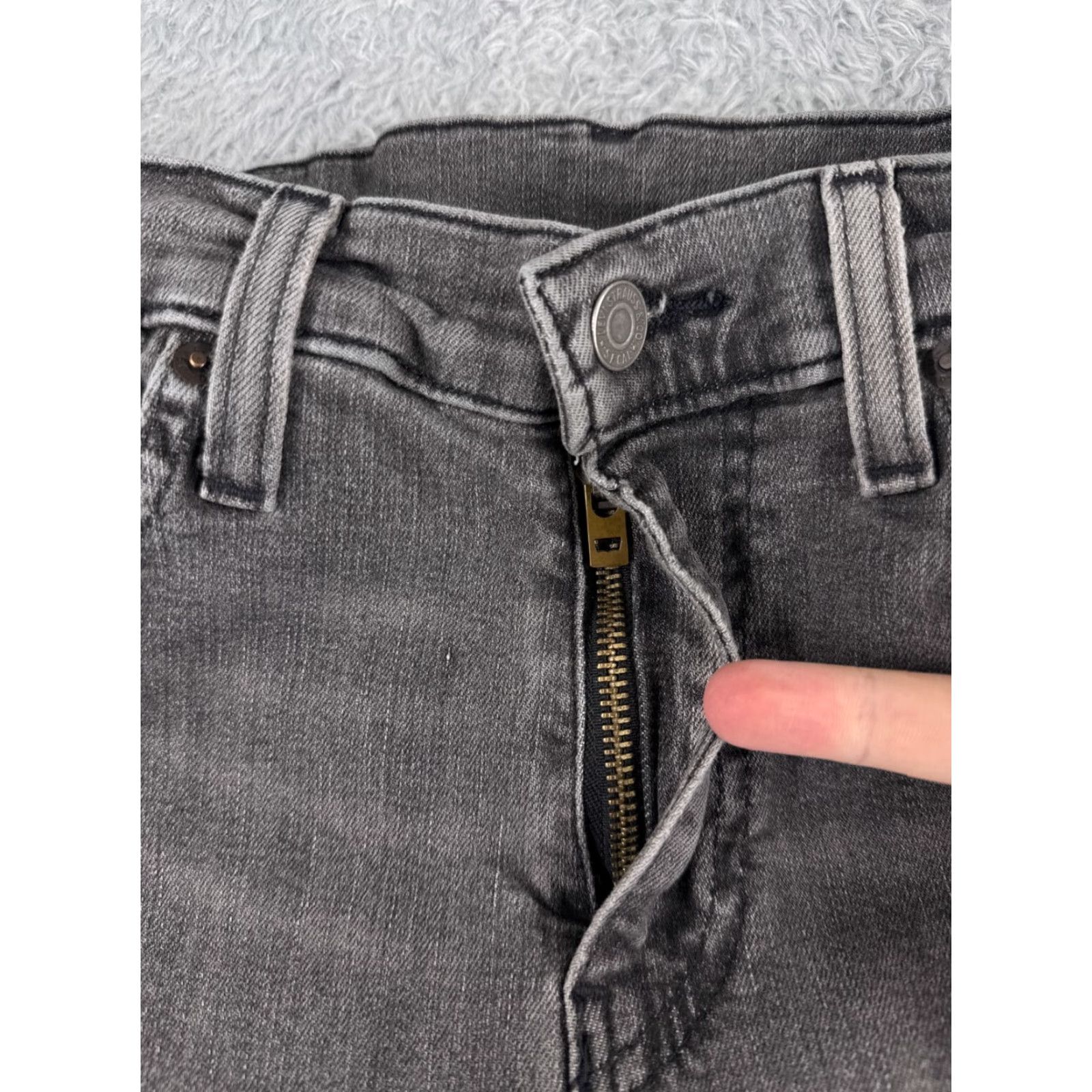 Levi's Levi's 512 Jeans Regular 30 Black Denim Cotton 5-Pocket Distressed Stretch Skinny Vintage No Size US 30 / EU 46 - 5 Thumbnail