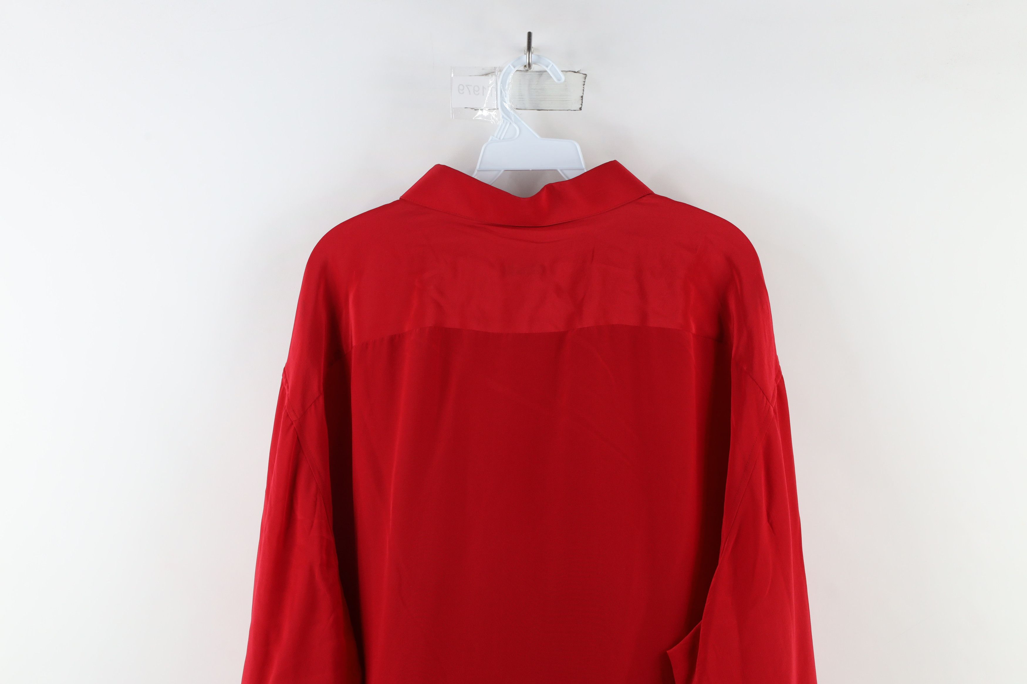 Gemelli × Vintage Vintage 90s Genelli Distressed Silk Collared Button Shirt Size US XXL / EU 58 / 5 - 14 Thumbnail