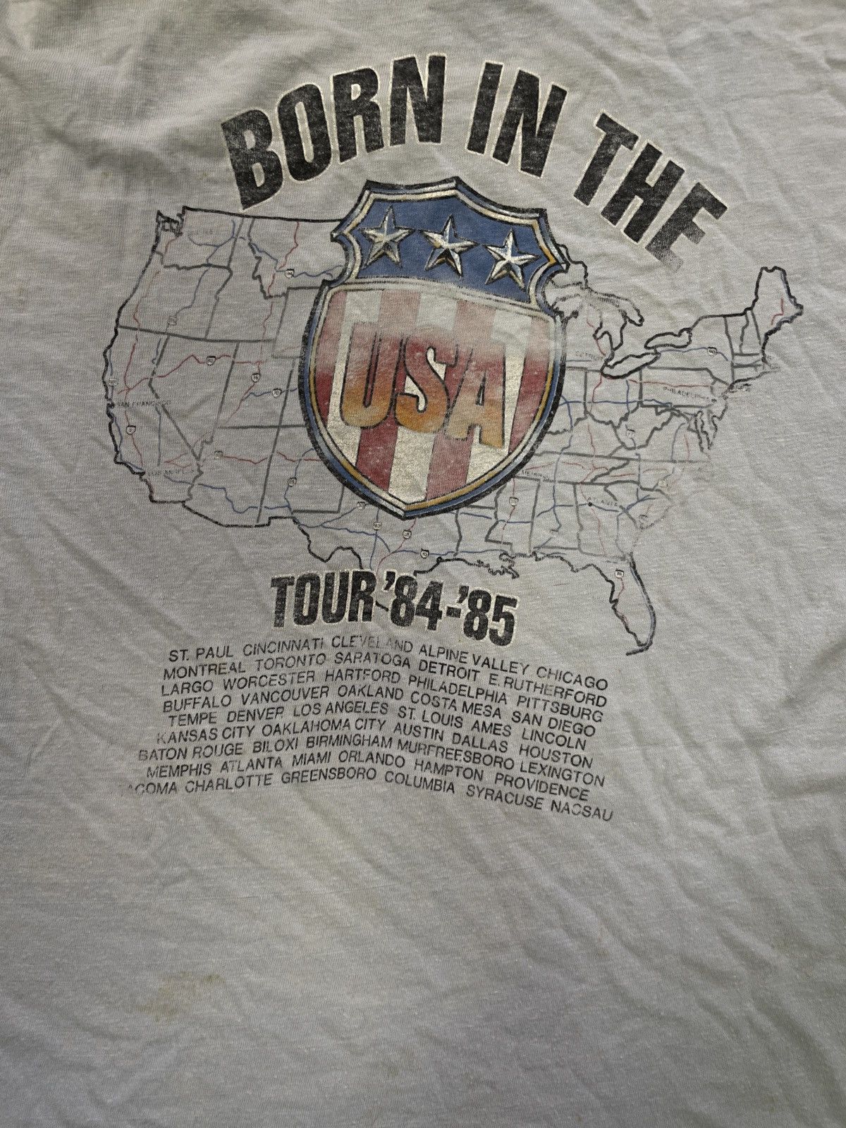 Band Tees × Hanes × Vintage Vintage 80s Bruce Springsteen and the E Street Band Tees Size US XL / EU 56 / 4 - 5 Thumbnail