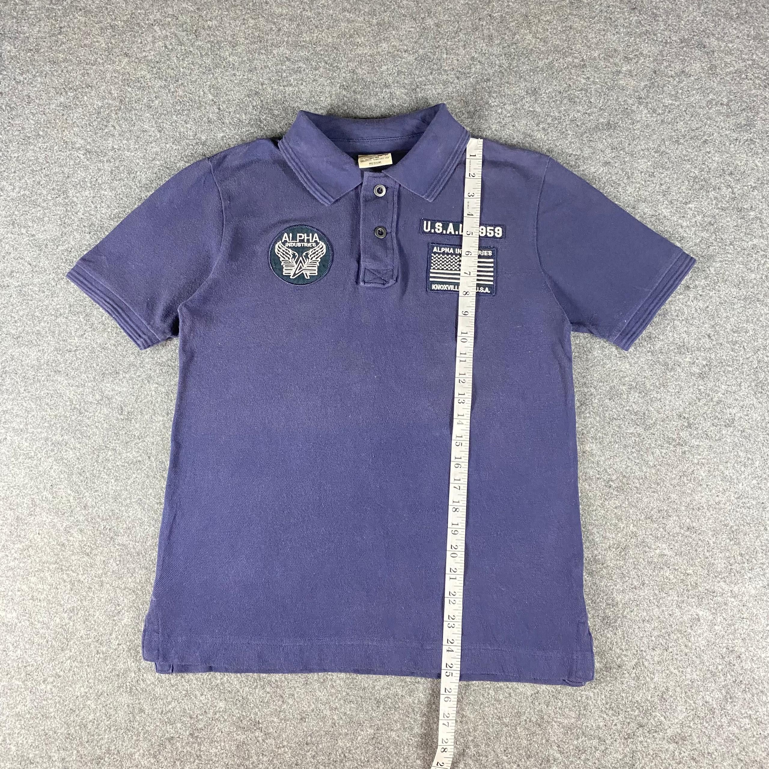 Alpha Industries Vintage Alpha Industry Polo Shirt Size US M / EU 48-50 / 2 - 3 Thumbnail