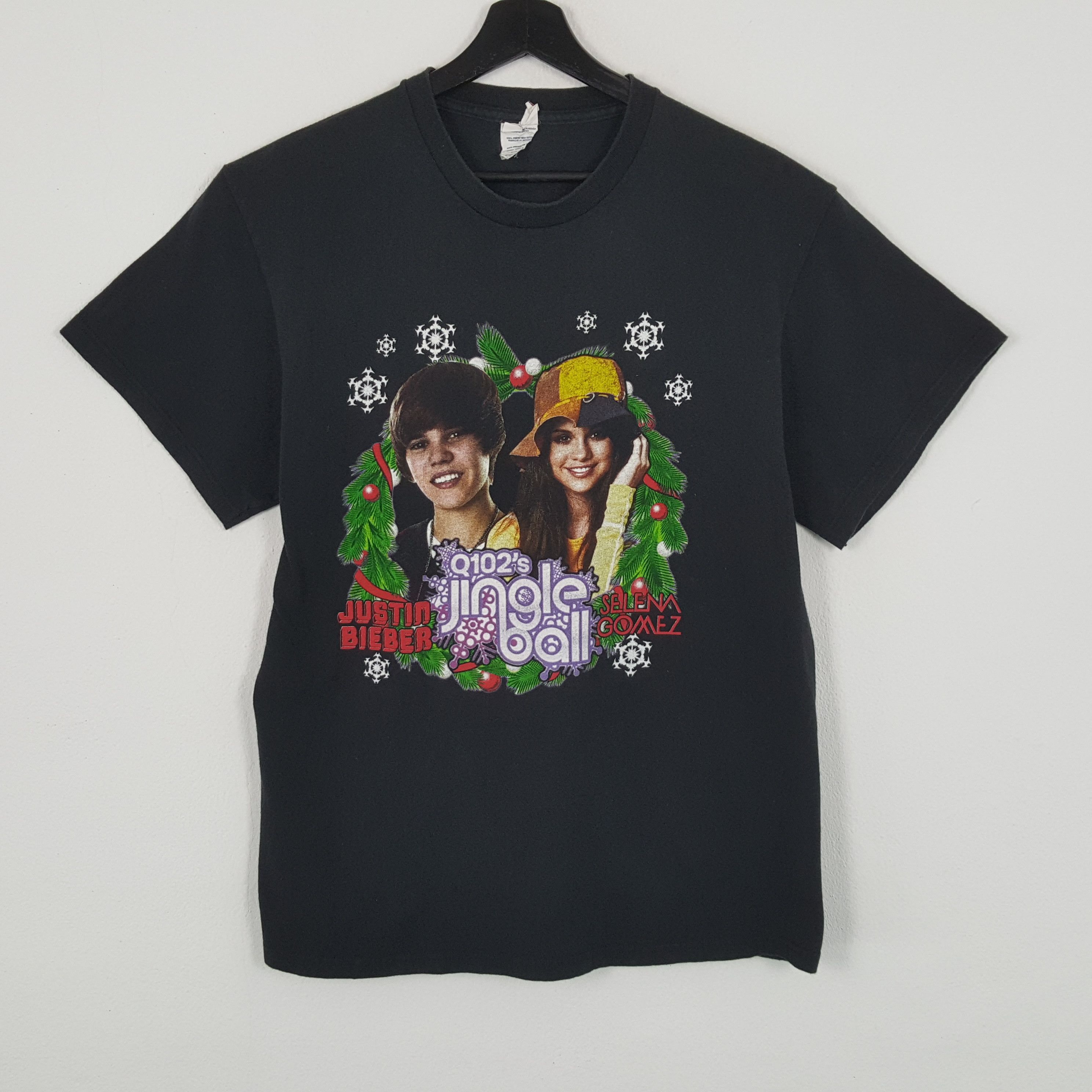 Band Tees × Justin Bieber × Vintage JUSTIN BIEBER SALENA GOMEZ Phototees Music Tshirt Size US M / EU 48-50 / 2 - 1 Thumbnail