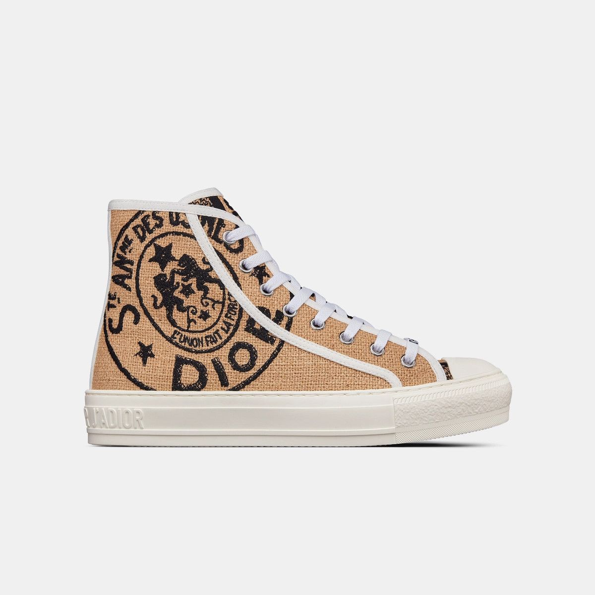 Dior o1bcso1str0225 Walk'n'Dior High-Top Sneaker in Beige Size US 6 / IT 36 - 1 Thumbnail