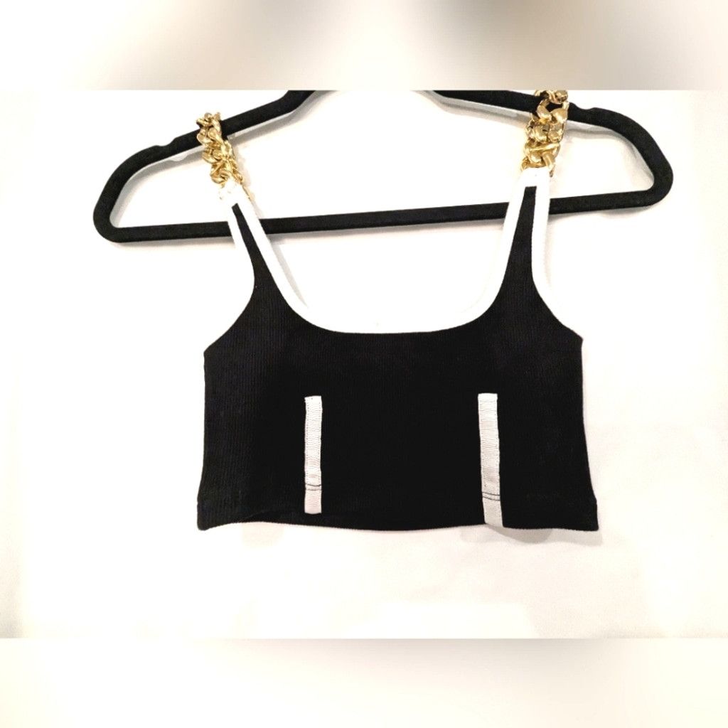 GCDS ***SALE***GCDS Chain Strap Knit Crop Top Size XS / US 0-2 / IT 36-38 - 4 Thumbnail