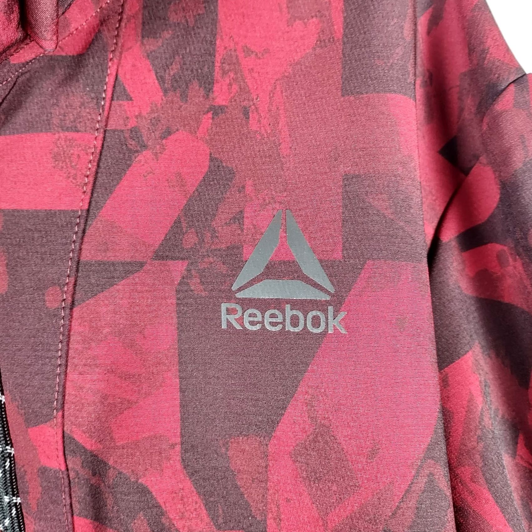 Reebok VINTAGE? No — Reebok Mens Large Black Hooded Half Zip Pullover Windbreaker Jacket Size US L / EU 52-54 / 3 - 4 Thumbnail