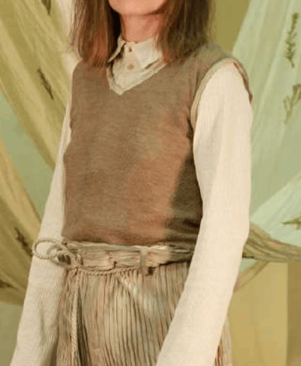 Mavranyma MAVRANYMA - hand dyed knitted vest Size S / US 4 / IT 40 - 1 Thumbnail