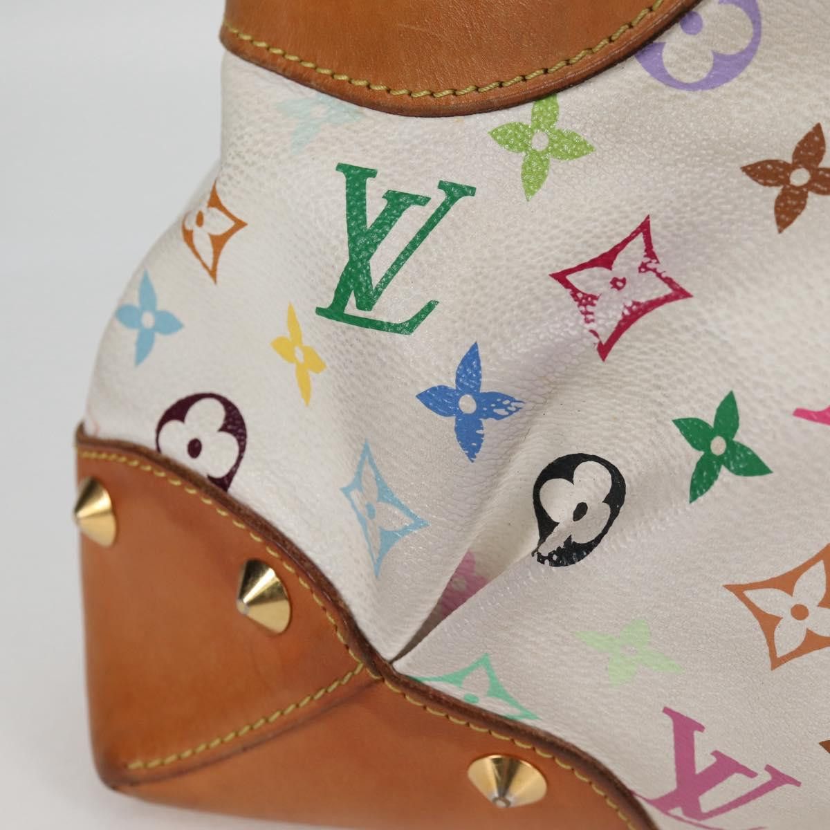 Louis Vuitton LOUIS VUITTON Monogram Multicolor Judy MM Bag White M40255 Size ONE SIZE - 5 Thumbnail