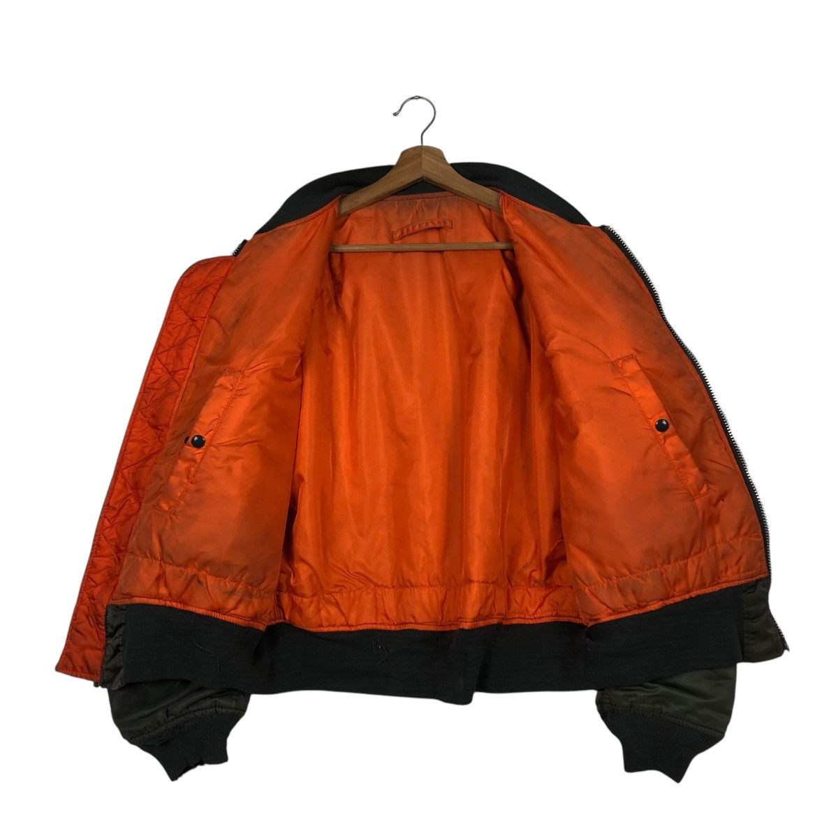 Vintage 🔥VTG REVERSIBLE MA-1 BOMBER JACKET ALPHA INDUSTRIES USA Size US L / EU 52-54 / 3 - 15 Thumbnail