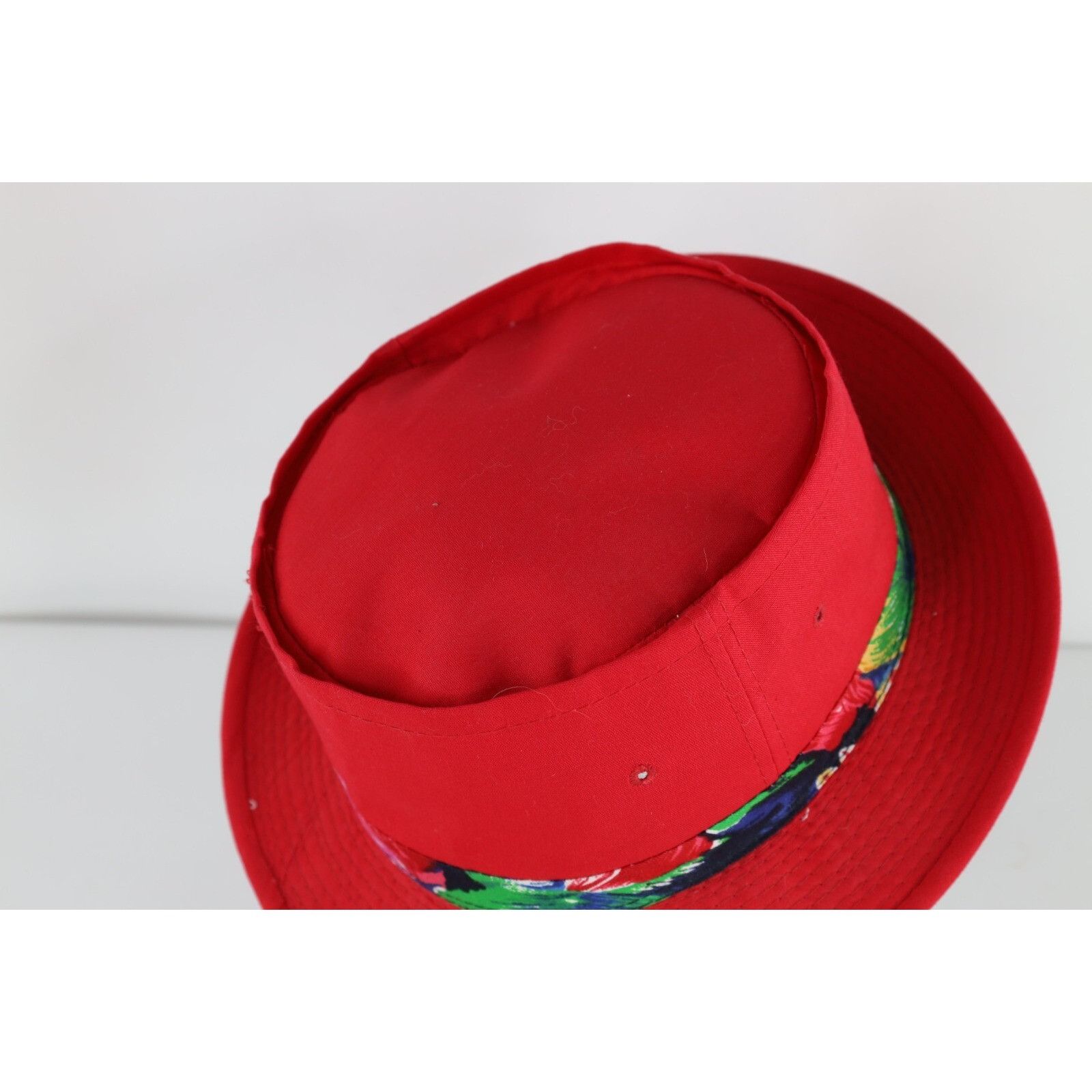 Vintage Vintage 80s 90s Streetwear Rainbow Band Roll Top Bucket Hat Size ONE SIZE - 5 Thumbnail