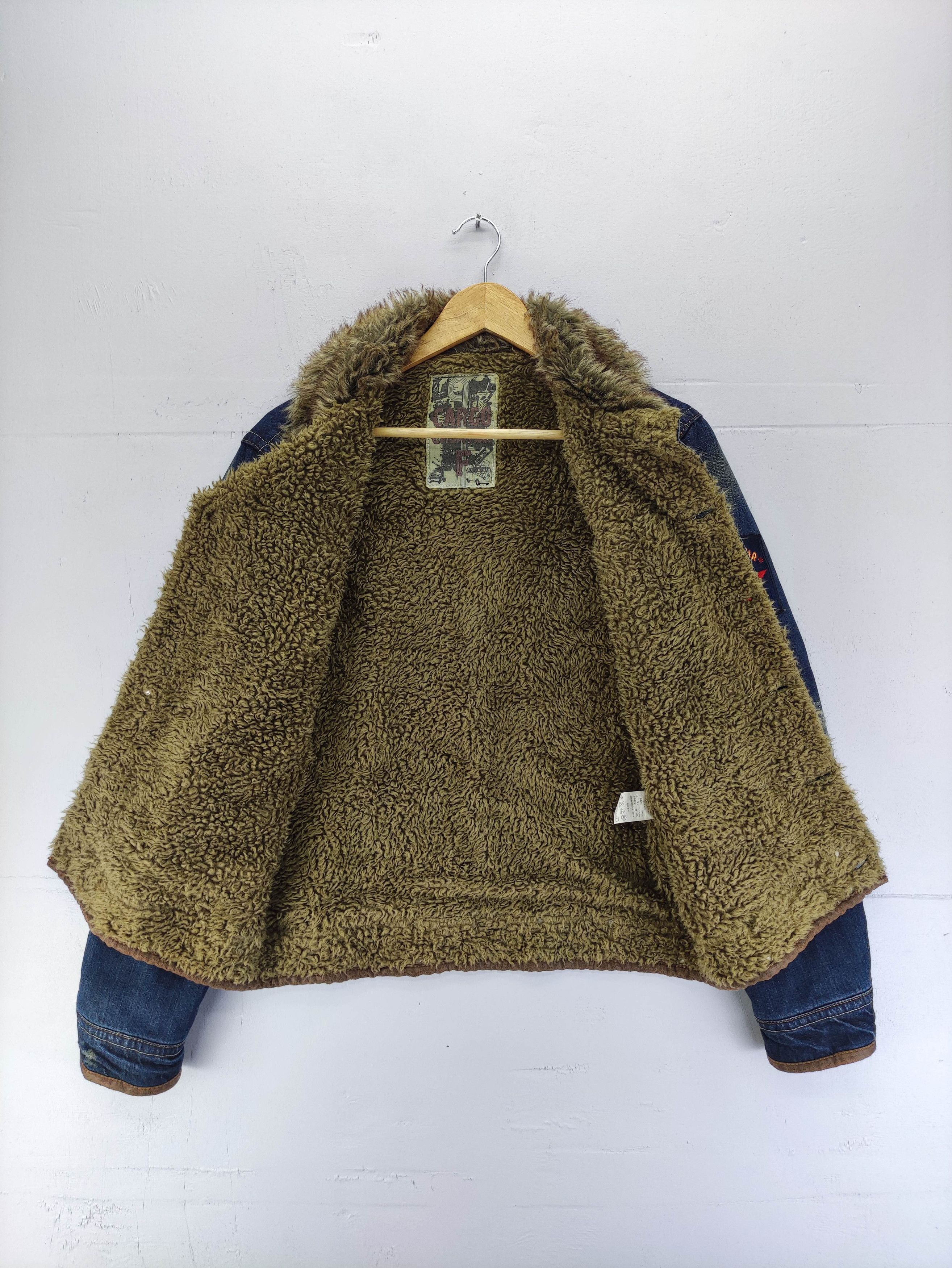 Japanese Brand Vintage Denim Jacket Distress Lining Fleece Size US M / EU 48-50 / 2 - 7 Thumbnail