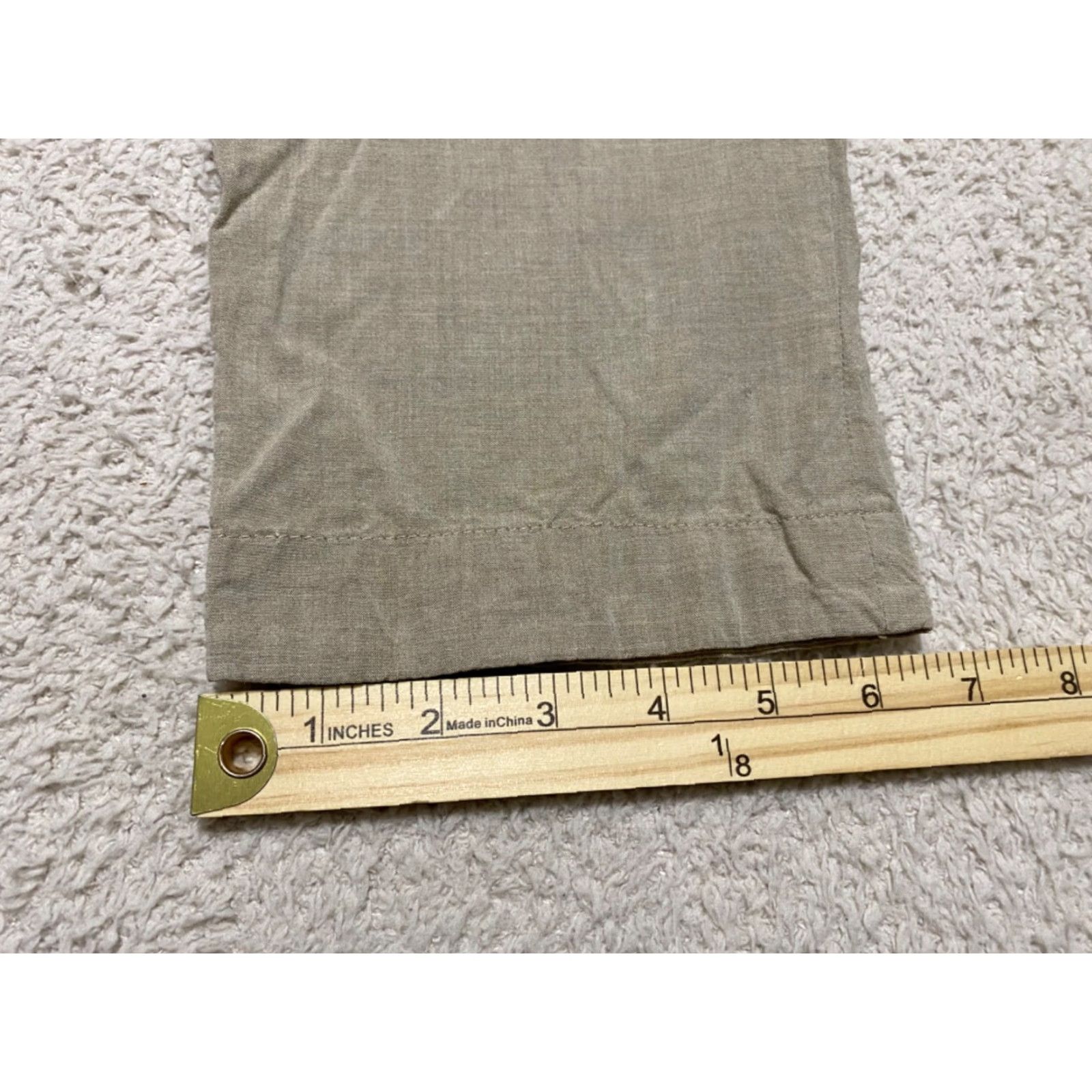 Vintage Charles Chang-Lima Pants Womens 8 Solid Beige Silk Blend High Rise Ankle Size 30" / US 8 / IT 44 - 2 Thumbnail