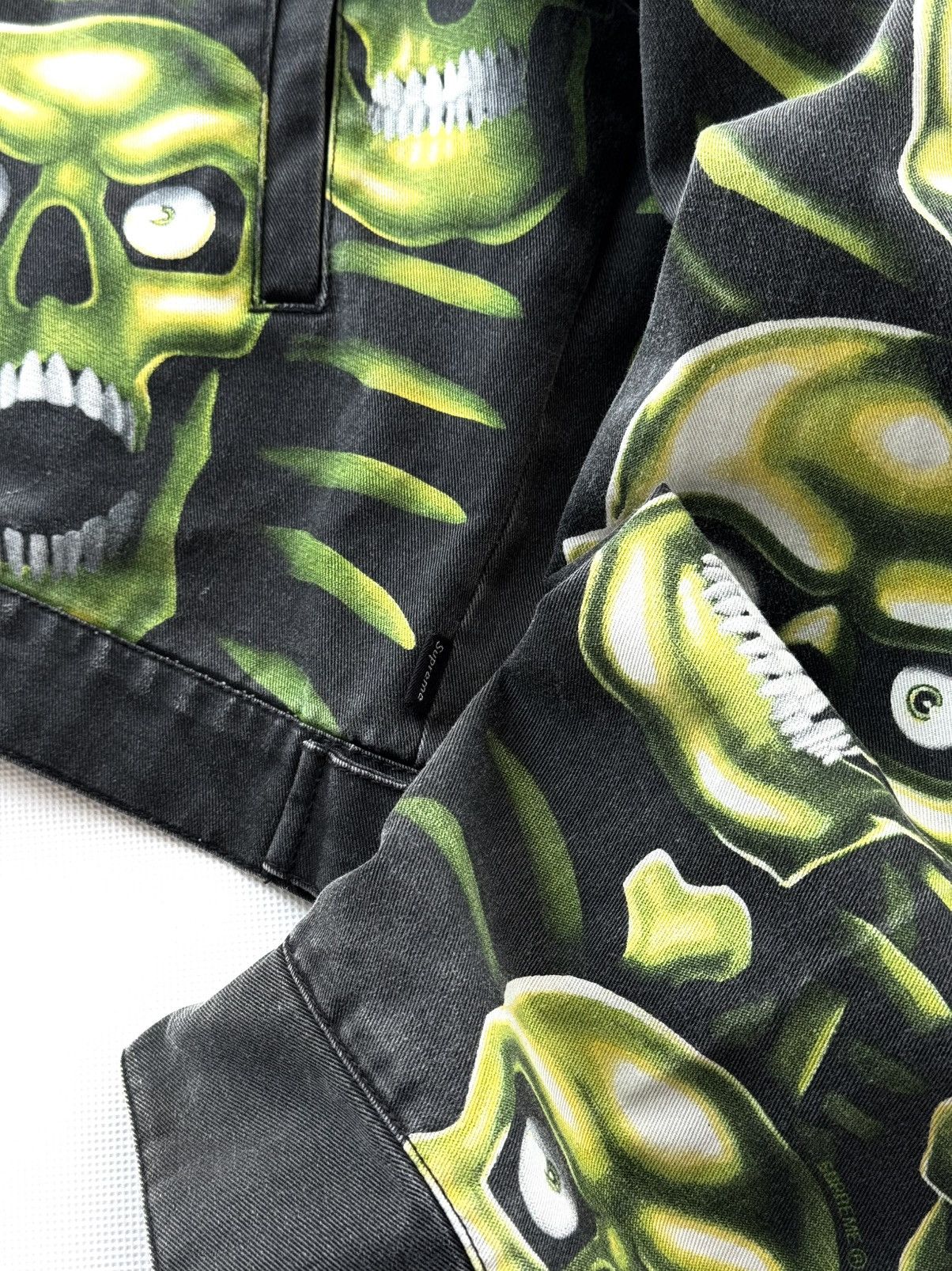 Supreme Archive Supreme Skull Pile Washed Work Jacket Affliction Size US M / EU 48-50 / 2 - 18 Thumbnail