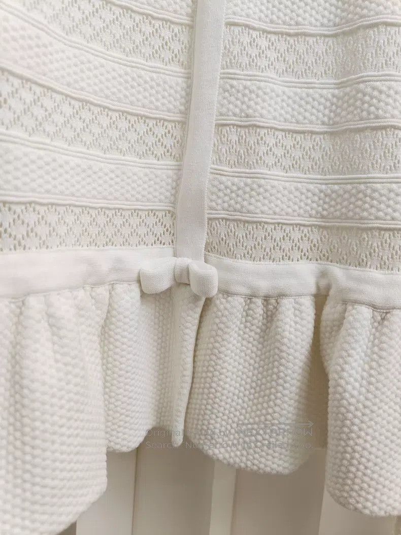 Valentino Valentino White lace skirt top Size L / US 10 / IT 46 - 8 Thumbnail