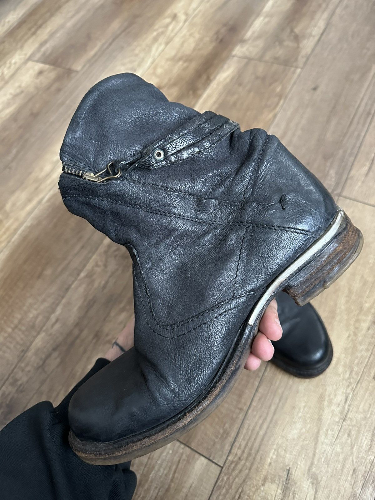 A.S.98 AS 98 Airstep Vintage Leather High Top Boots Shoes Size US 5.5 / EU 38 - 8 Thumbnail
