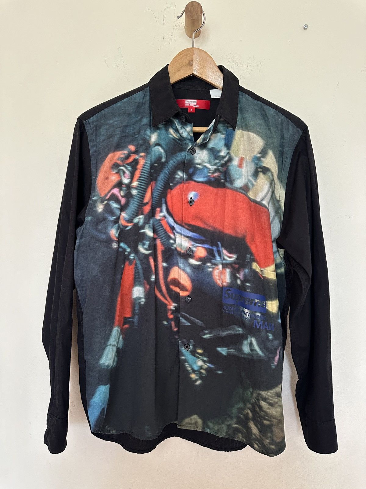 image of Comme Des Garcons x Junya Watanabe Supreme Junya Cdg Shirt in Black, Men's (Size Small)