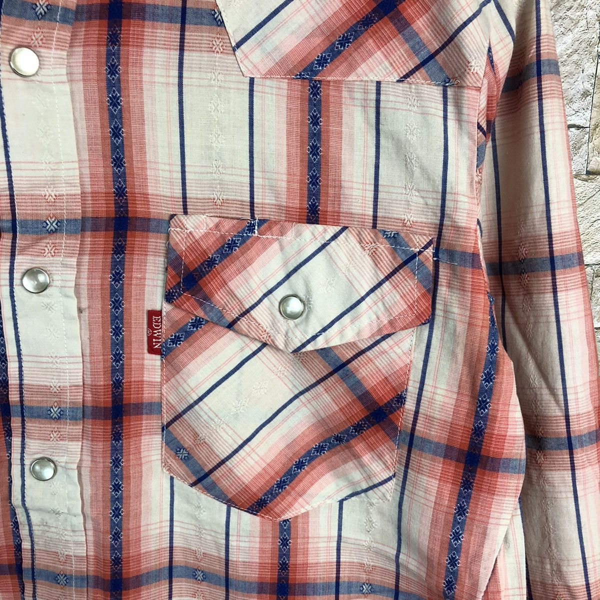 Edwin Edwin Pink checkered vintage japan Flannel #A247 Size US S / EU 44-46 / 1 - 10 Thumbnail