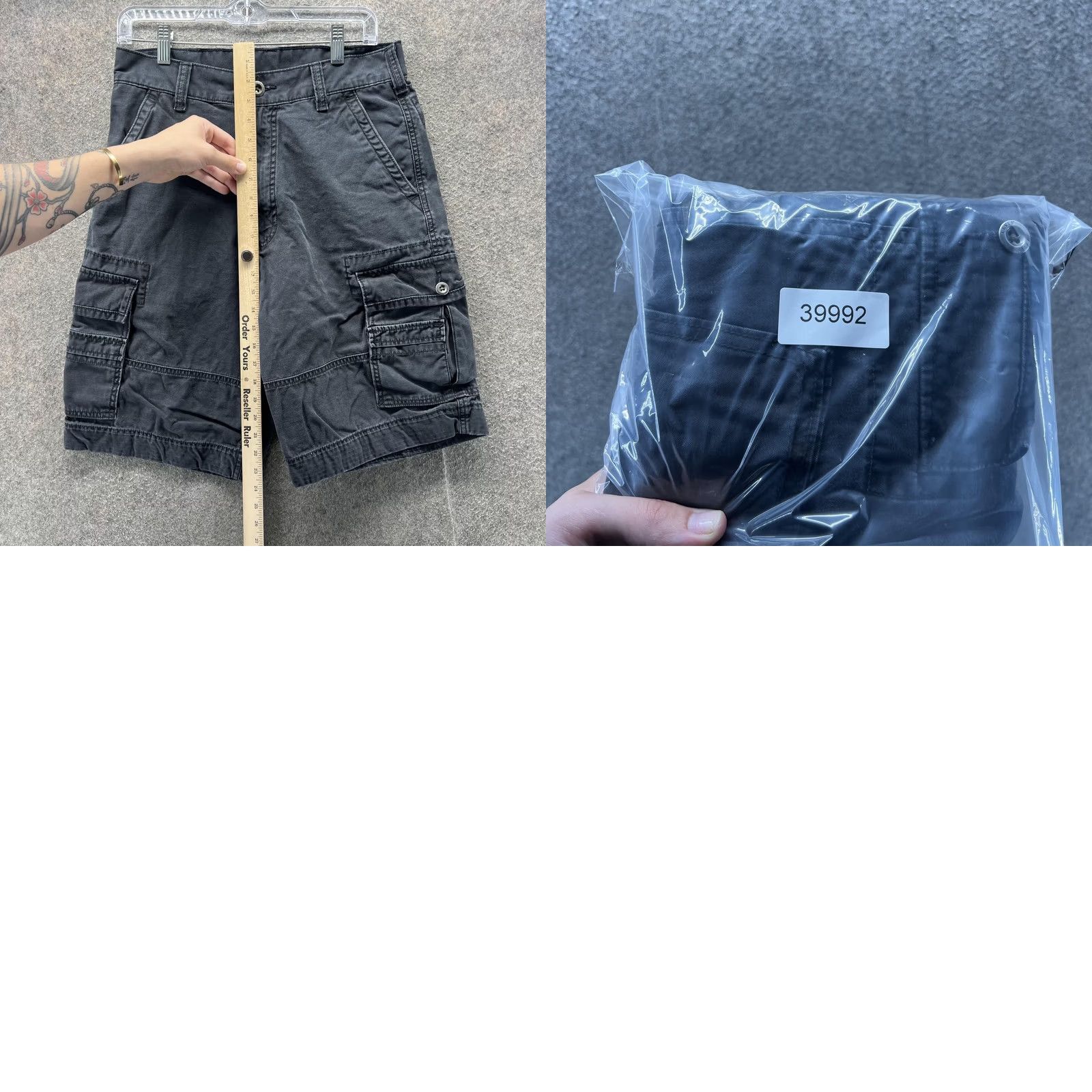 Levi's Levis Cargo Shorts Mens 30 Gray Multi Pocket Utility Casual Summer Outdoor Size US 30 / EU 46 - 8 Thumbnail